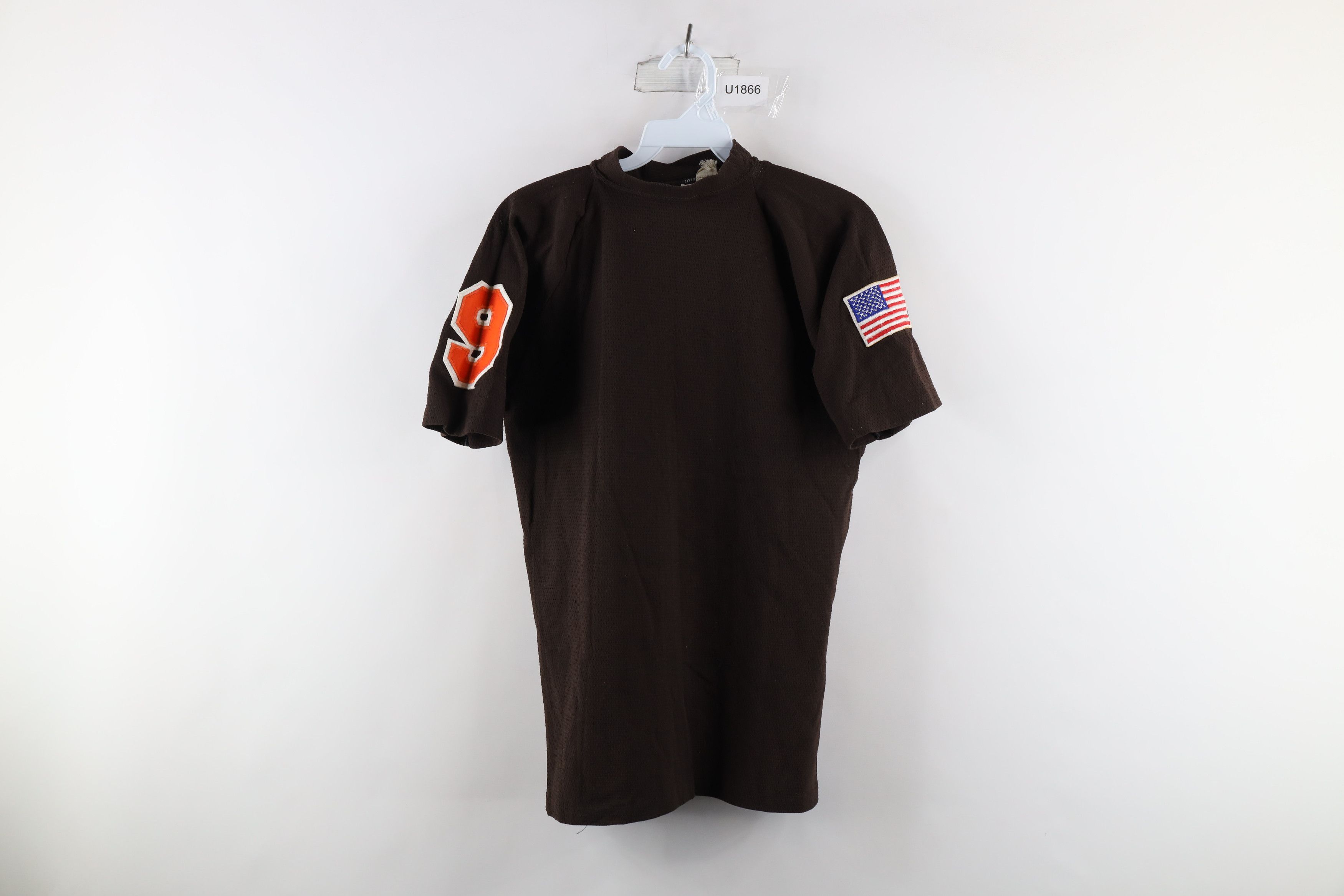 Vintage Vintage 50s 60s Knit Short Sleeve Jersey T-Shirt Brown USA Size US M / EU 48-50 / 2 - 1 Thumbnail