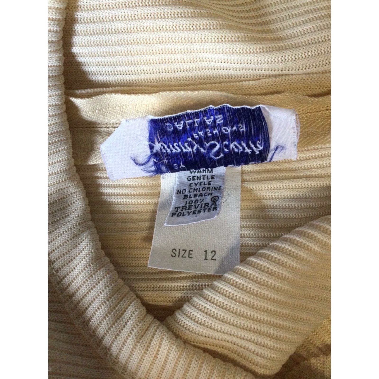 Vintage Vintage Sunny South Fashions Dallas Yellow Sleeveless Top Blouse Size 12 Size XL / US 12-14 / IT 48-50 - 4 Thumbnail