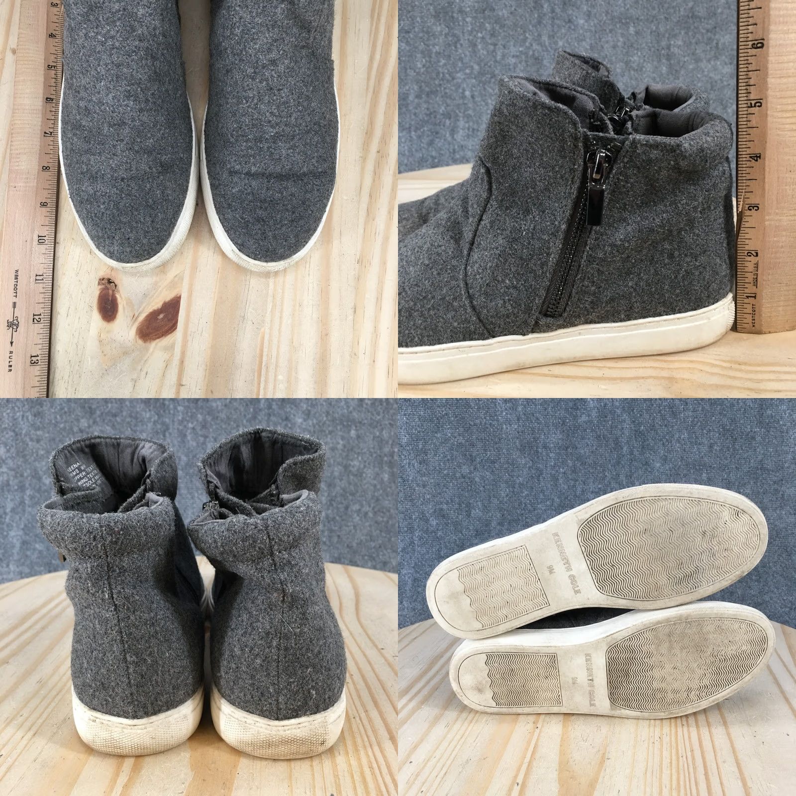 Kenneth Cole Kenneth Cole Boots Womens 9 M Keenan Ankle Bootie Gray Side Zip Comfort Casual Size US 9 / IT 39 - 8 Thumbnail