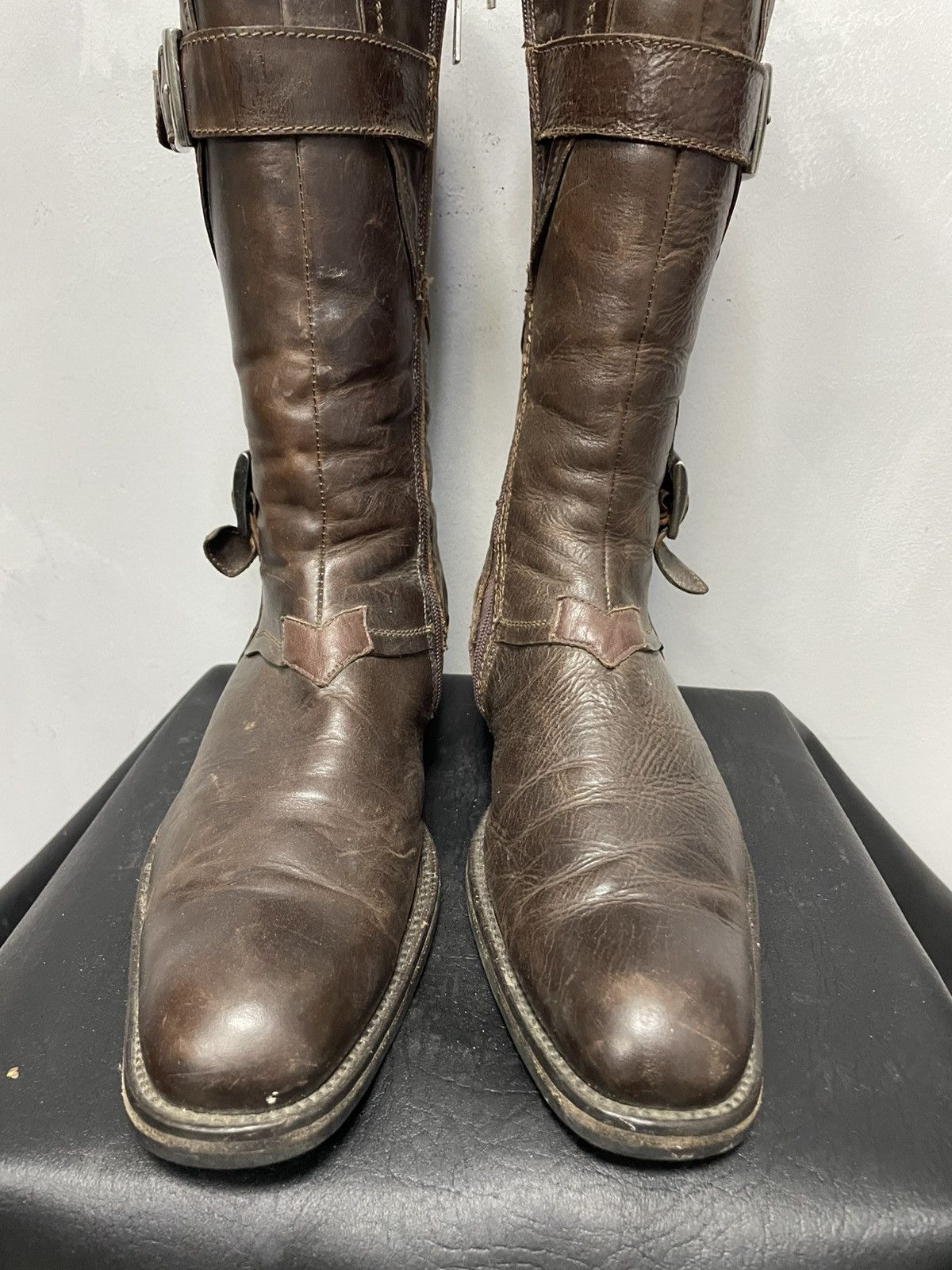 Hedi Slimane Moto style avant garde boots guidi style 2000s Size US 9 / EU 42 - 2 Thumbnail