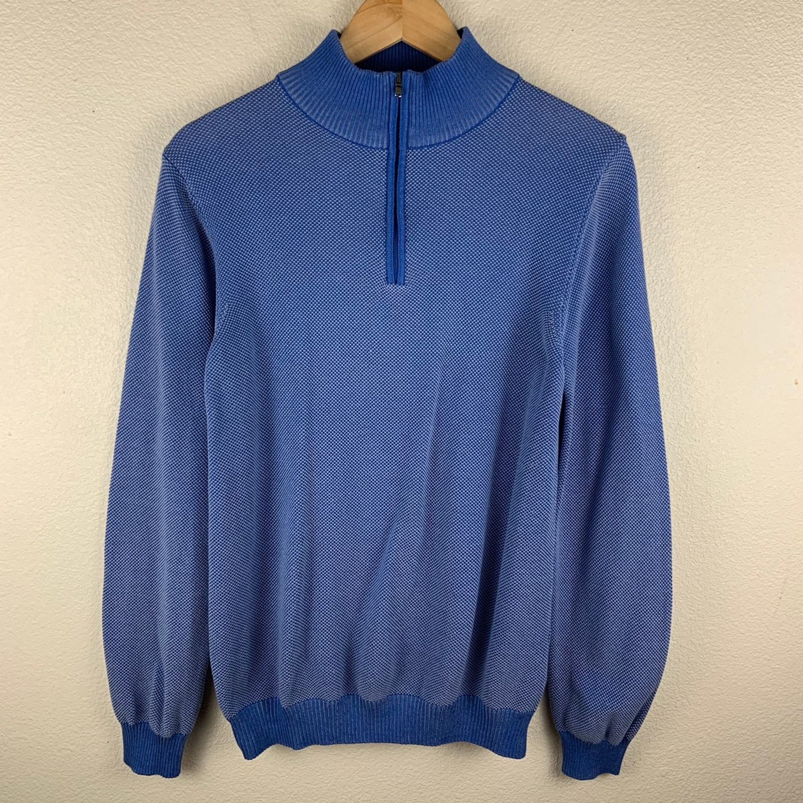 Eredipisano Eredi Pisano Blue Knit Jacket Size US M / EU 48-50 / 2 - 1 Thumbnail