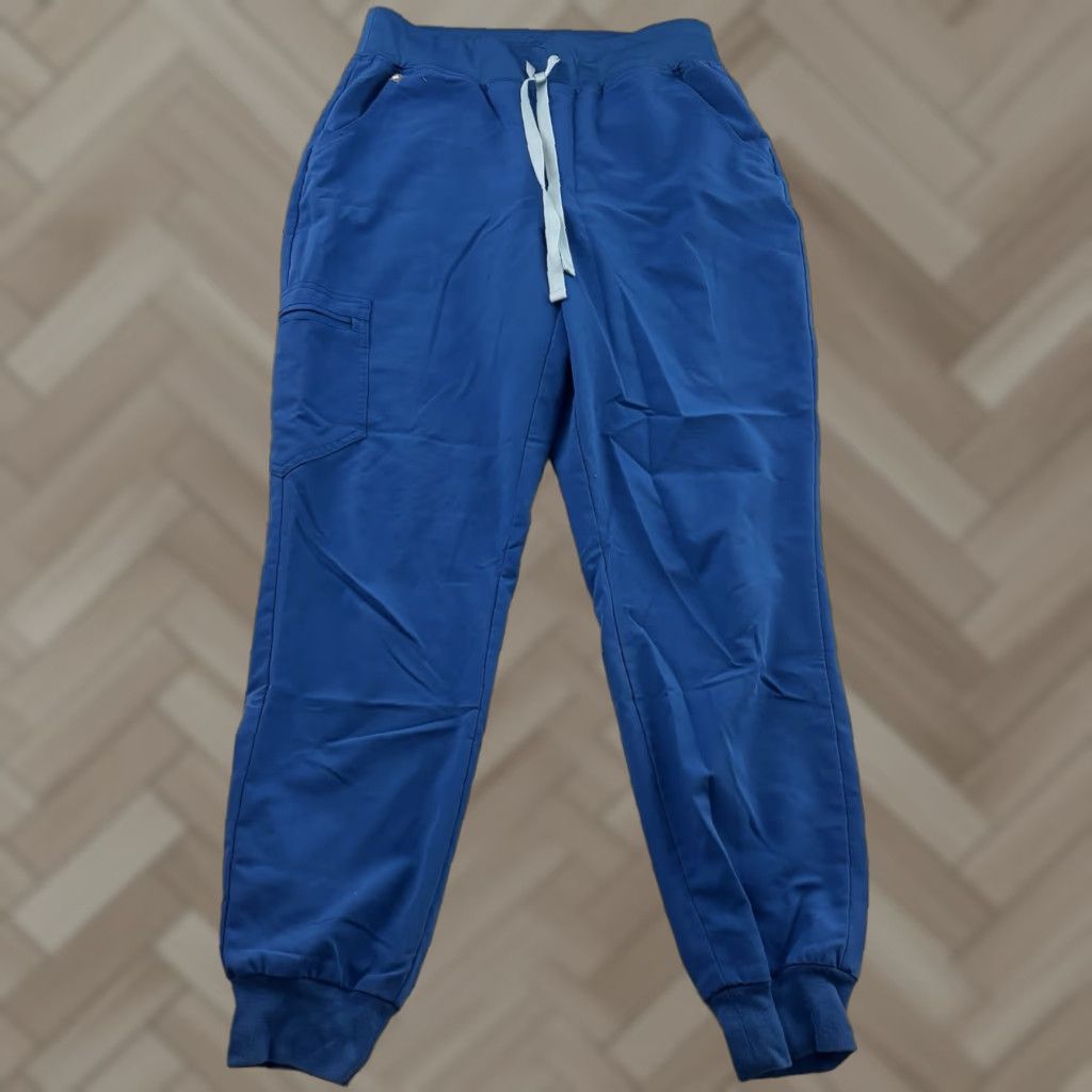 Vintage FIGS High Waisted Zamora Scrub Joggers Women's Medium Blue Joggers Womens Medium Blue FIGS Zamora High Waisted Scrub Joggers Mens? Size 32" / US 10 / IT 46 - 1 Thumbnail
