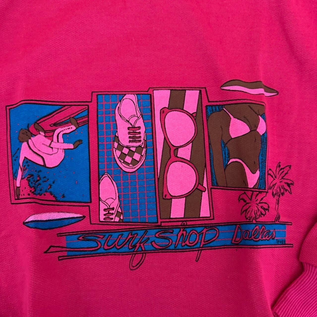 Vintage Vintage 90s Crewneck Vice City Pink Sweatshirt Surf Shop Size US M / EU 48-50 / 2 - 4 Thumbnail