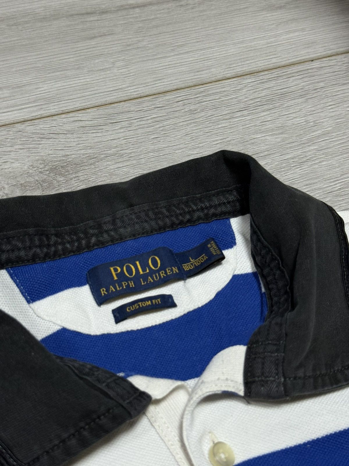 Polo Ralph Lauren Polo Ralph Lauren striped 1967 P rugby tee shirt Size US L / EU 52-54 / 3 - 3 Thumbnail