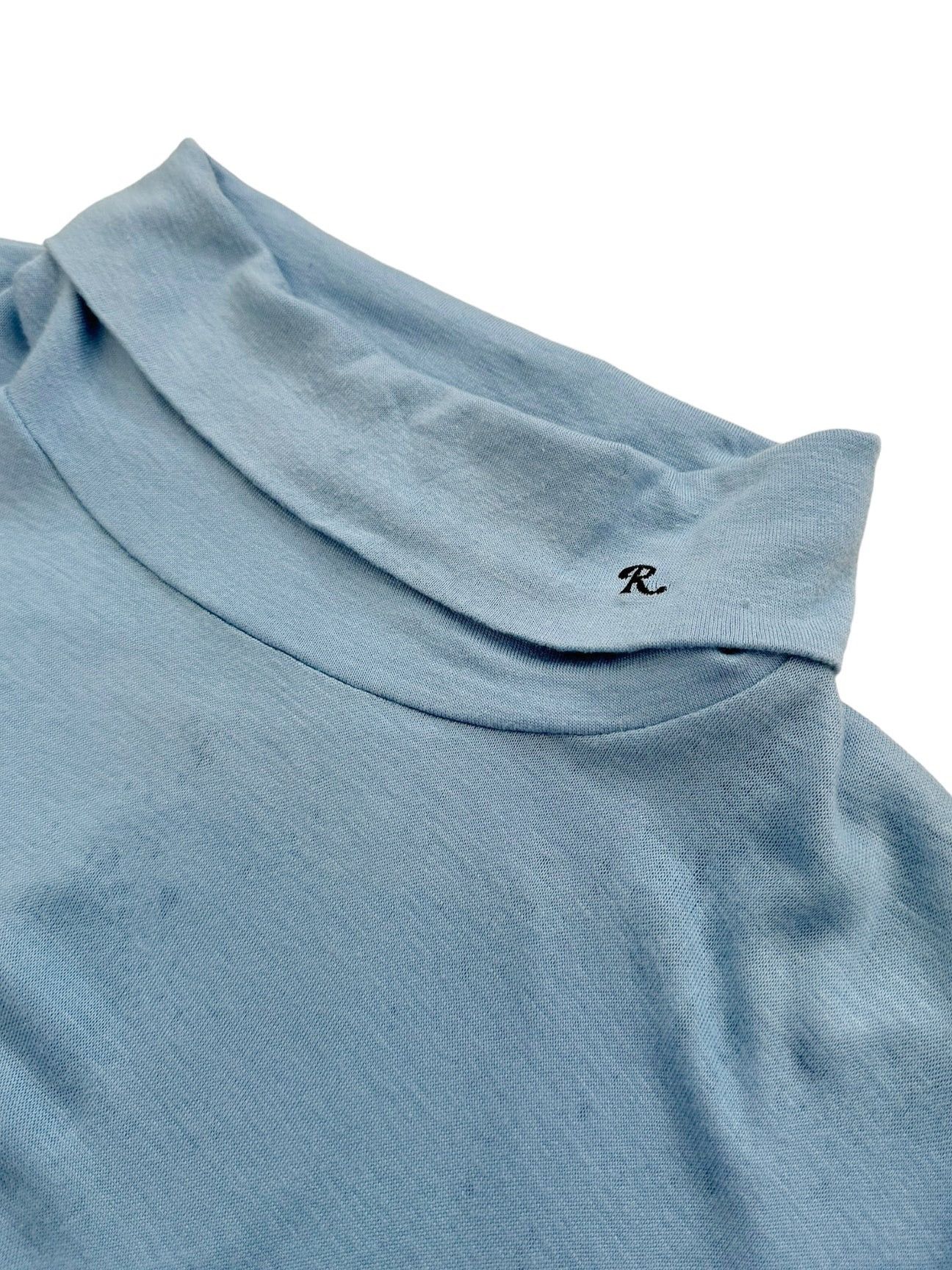 Raf Simons RAF SIMONS FW16 Viscose Elastic Blue Turtleneck Size US L / EU 52-54 / 3 - 3 Thumbnail
