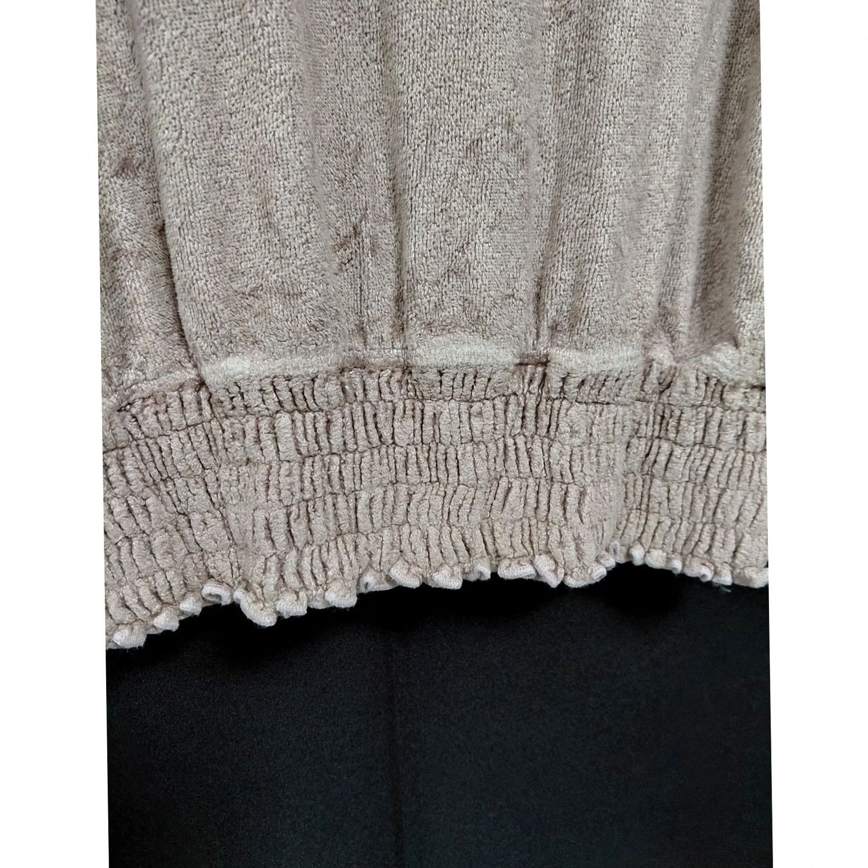 Hard Tail Hard Tail Forever XS Beige Knit Sweater Women XS Crew Neck Long Sleeve Pullover Casual Travel Size XS / US 0-2 / IT 36-38 - 3 Thumbnail