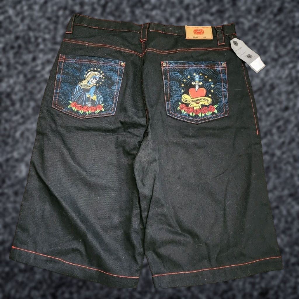 Vintage Red Monkey Company RMC Jeans 40 Black Straight Fit 90s Hip Hop Mens Size US 40 / EU 56 - 1 Thumbnail