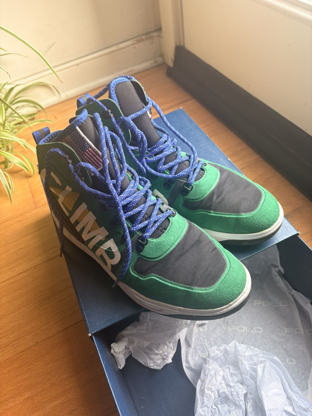 Polo Ralph Lauren Polo Ralph Lauren Climb Alpine 200 SK-ATH Green MU Shoes 9 Size US 9 / EU 42 - 1 Thumbnail