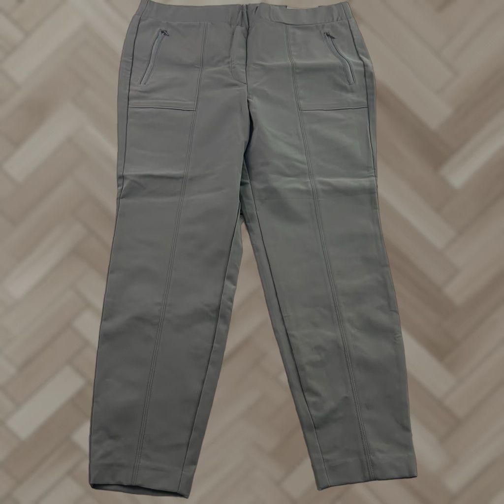 Vintage Lane Bryant Pants Women 16 Gray Ankle On The Go Mid-Rise Size 38" / US 16 / IT 52 - 1 Thumbnail