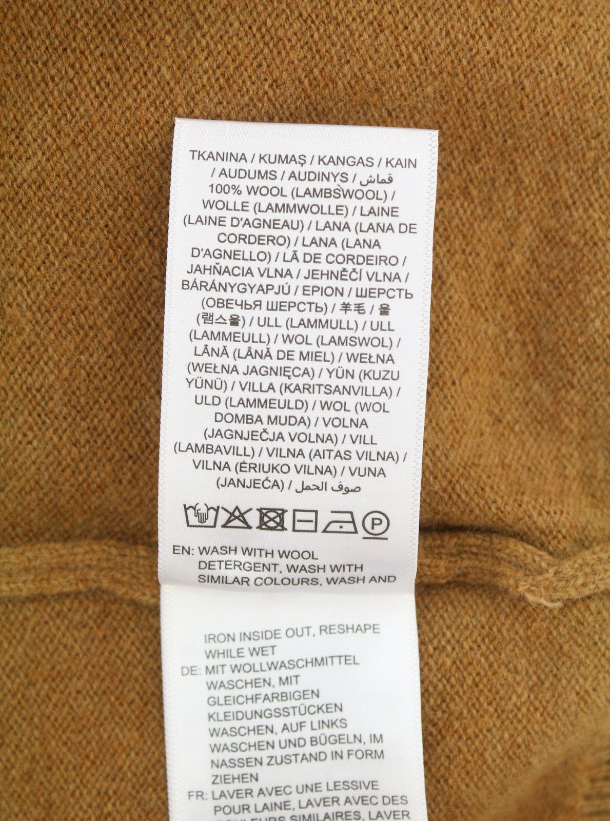 Gant SUPER FINE LAMBSWOOL XL Roasted Walnut Knit 88078 Size XL / US 12-14 / IT 48-50 - 9 Thumbnail