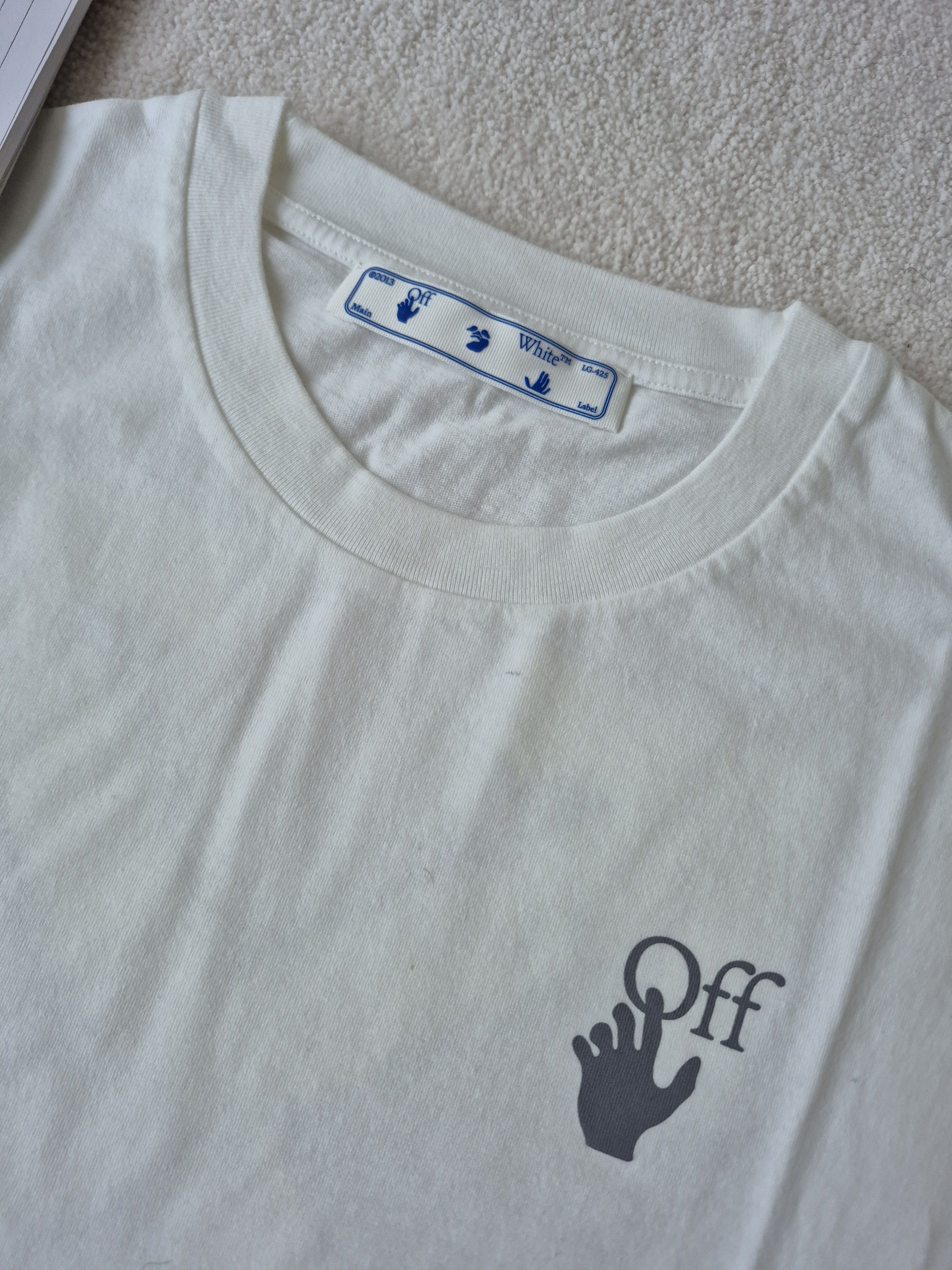 Off-White Off White Orange Arrows White Virgil XXL Size US XXL / EU 58 / 5 - 4 Thumbnail