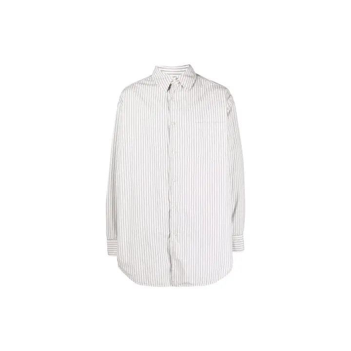 Maison Margiela Maison Margiela Striped Long Sleeve Shirt for Men 0079 Size US M / EU 48-50 / 2 - 1 Thumbnail