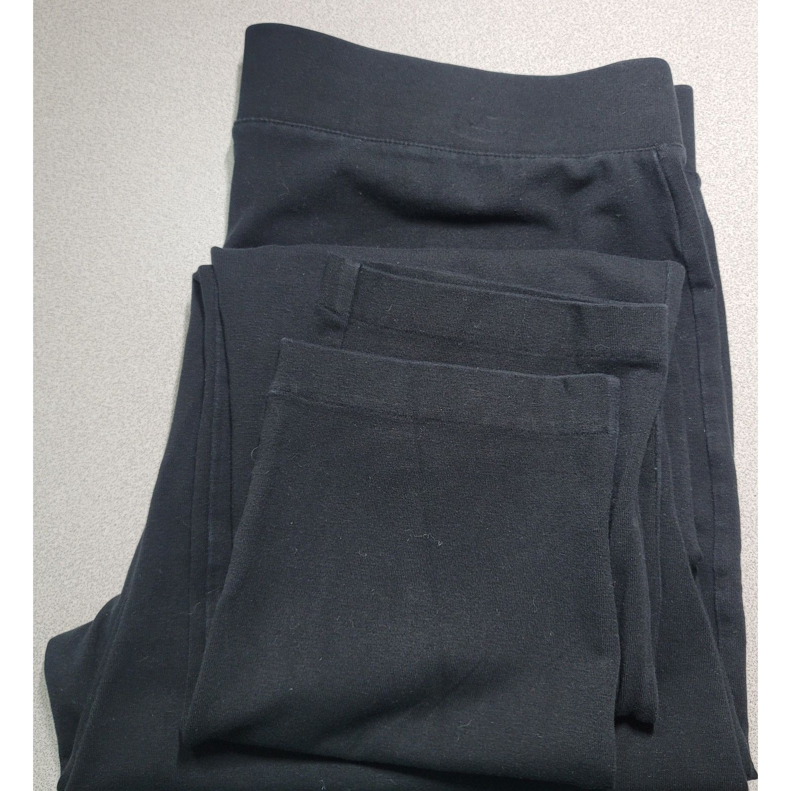 Other Talbots Black Flat Front Tapered Leggings Large Lightweight Size 34" / US 12 / IT 48 - 5 Thumbnail