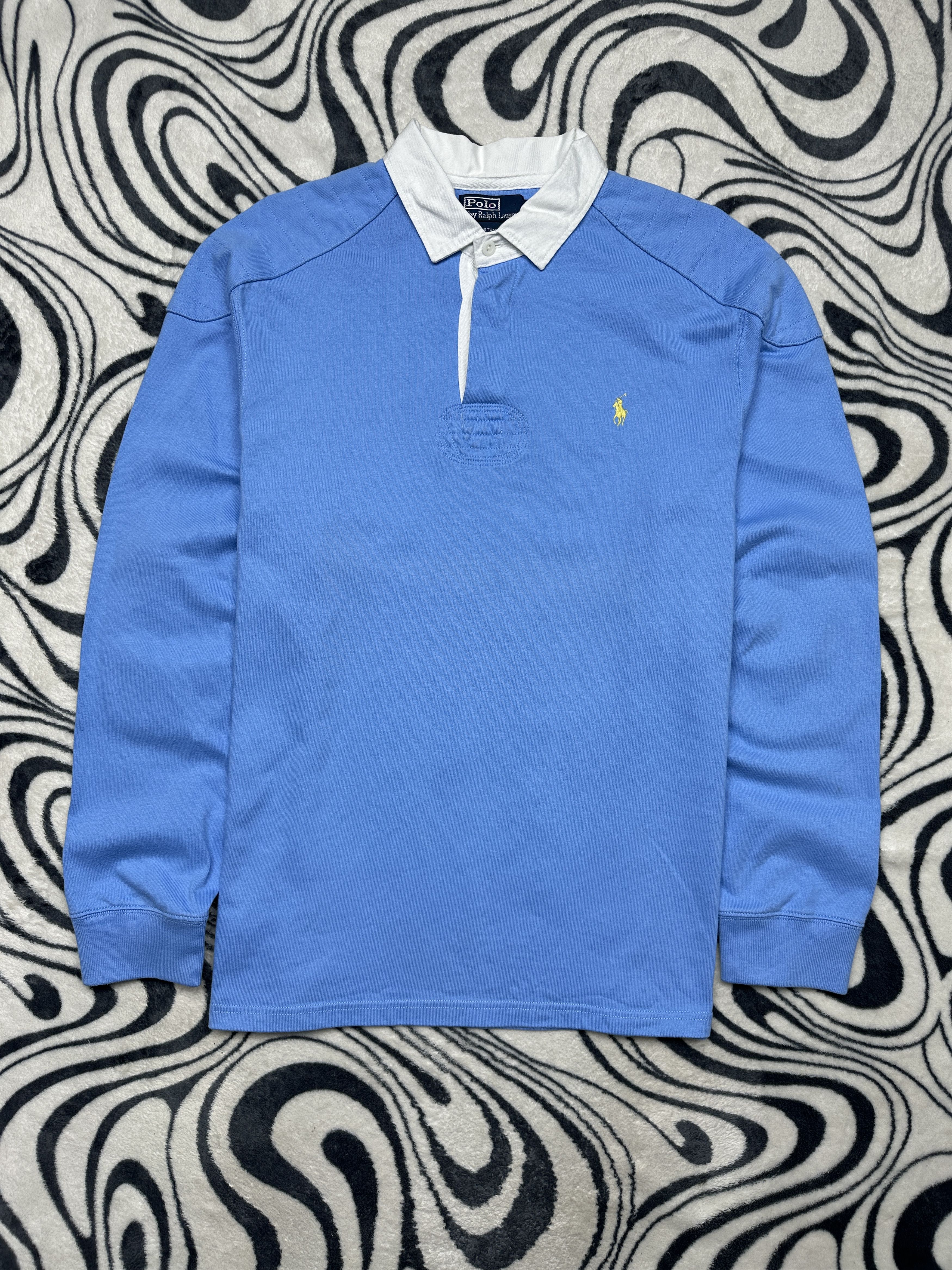 Polo Ralph Lauren Polo Ralph Lauren Vintage Mens Long Sleeve Rugby Polo Shirt Size US XL / EU 56 / 4 - 1 Thumbnail