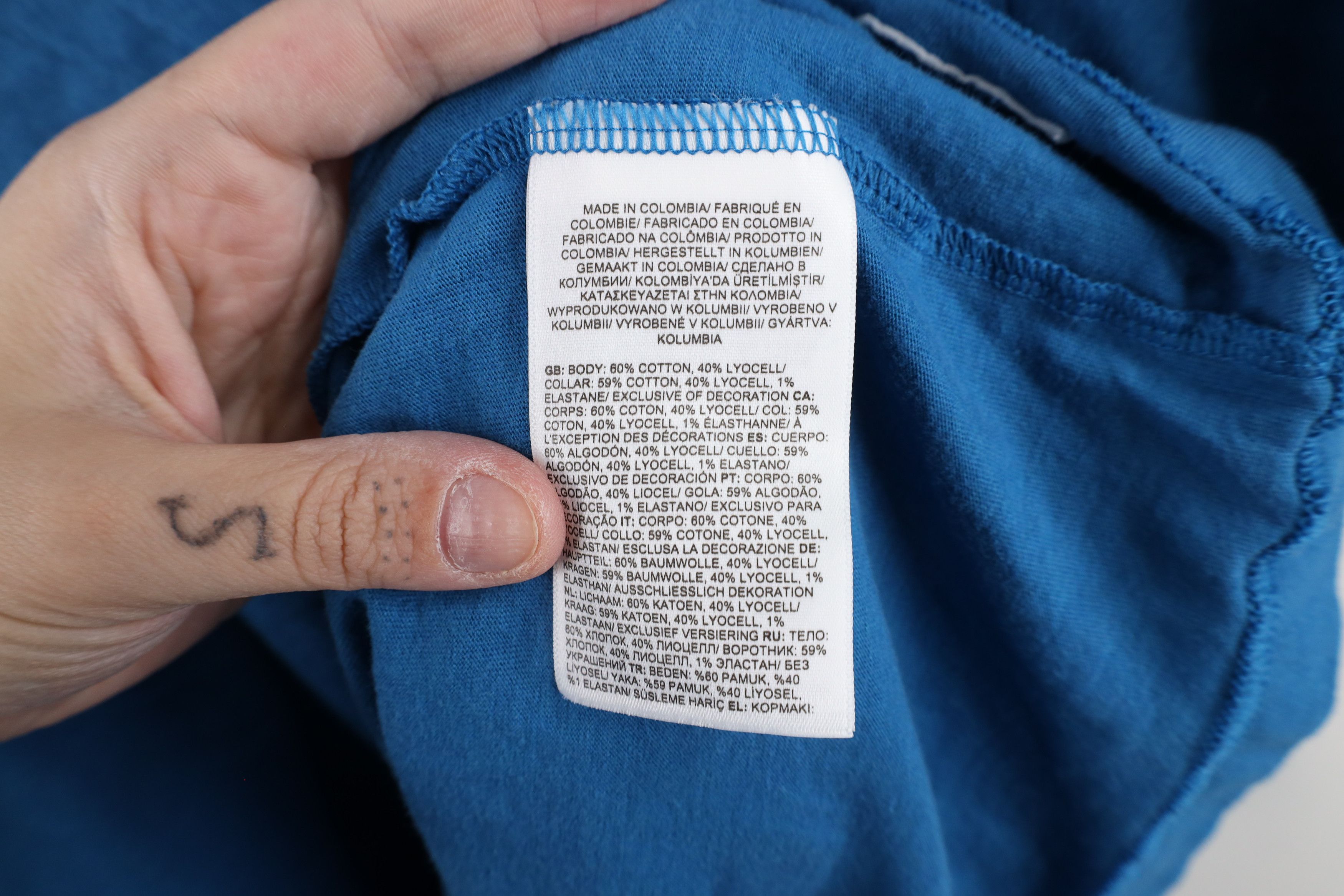 The North Face × Vintage The North Face Spell Out Short Sleeve Henley T-Shirt Blue Size US XXL / EU 58 / 5 - 5 Thumbnail