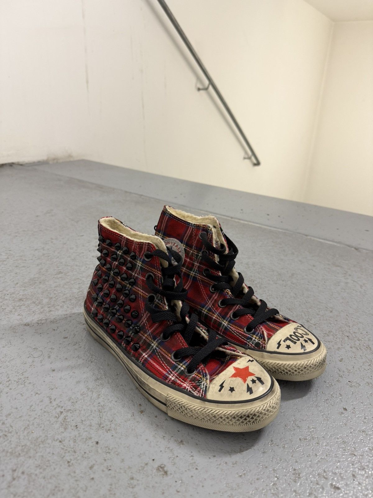 Converse John Varvatos x Converse Aged High Top Sneakers Size US 6.5 / IT 36.5 - 1 Thumbnail