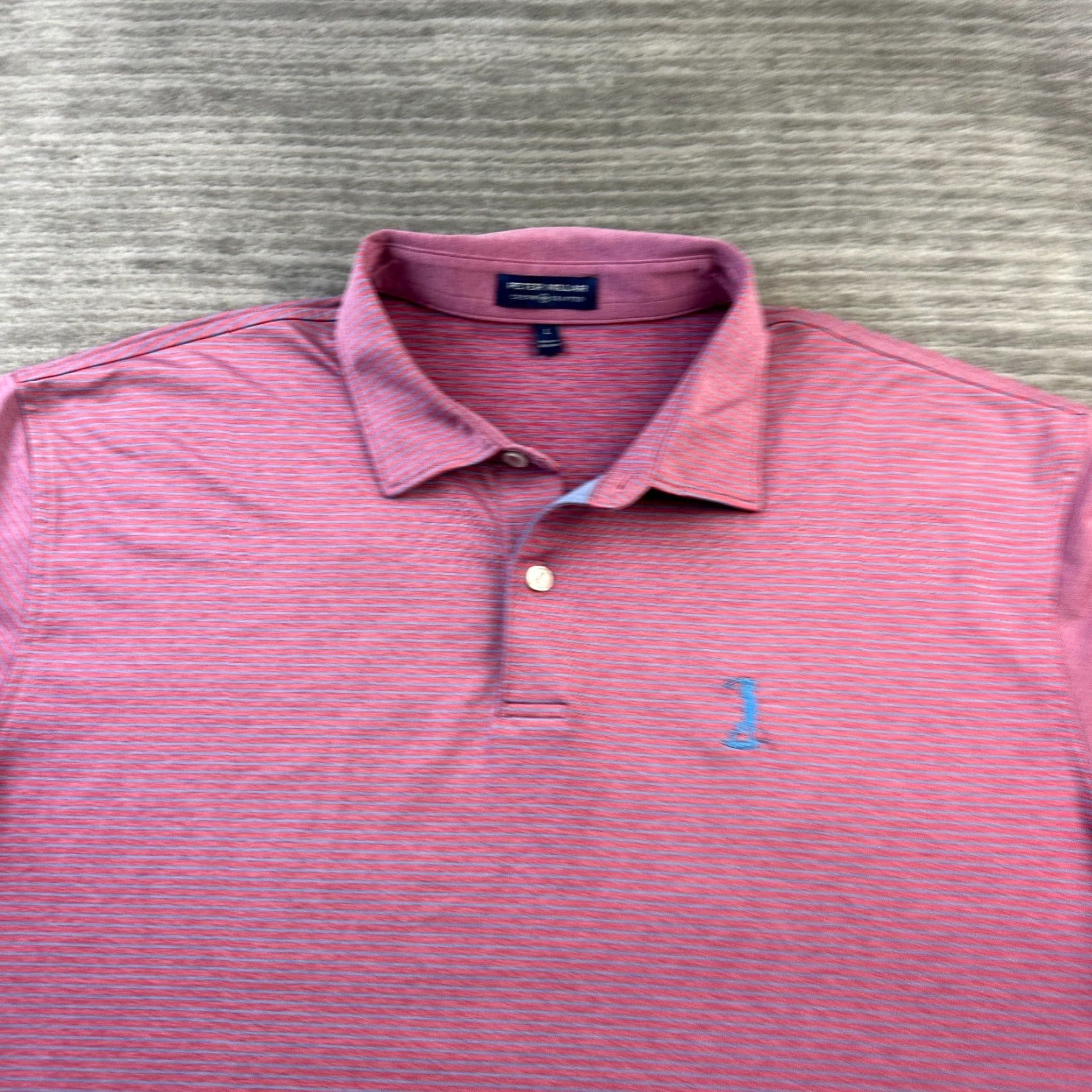 Peter Millar Peter Millar Polo Shirt Mens Large Red Performance Crown Crafted Size US L / EU 52-54 / 3 - 3 Thumbnail