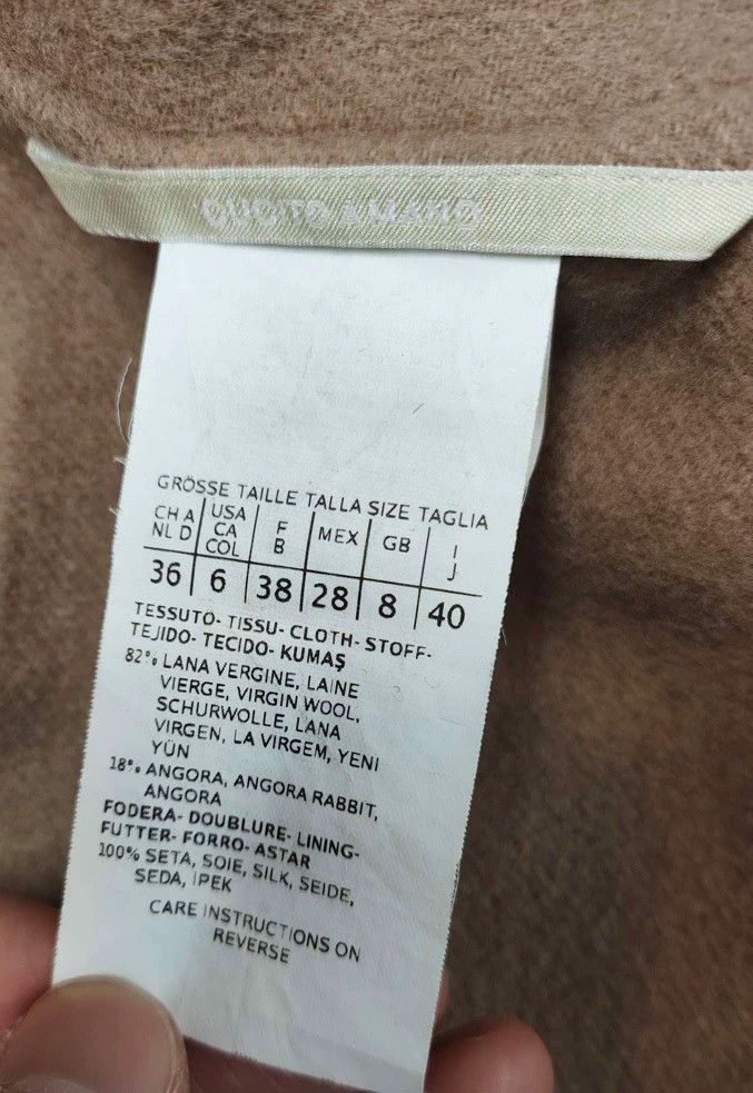 Max Mara Max Mara Coffee color coat cuff logo unbuttoned with belt Size S / US 4 / IT 40 - 5 Thumbnail