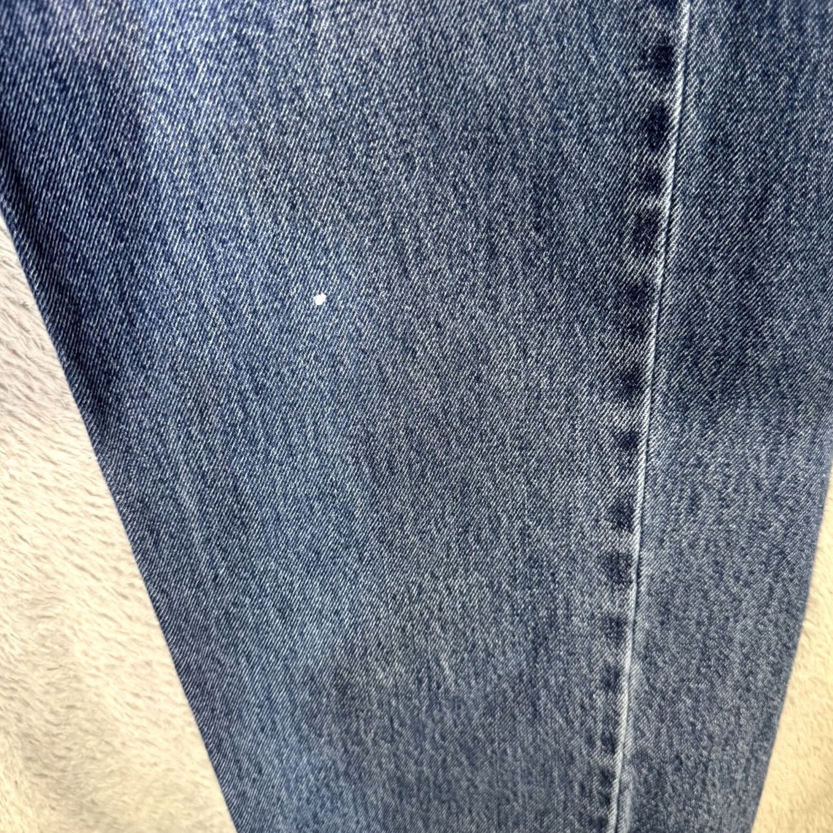 Levi's Levi's 550 Jeans Mens 36x34 Blue Denim Relaxed Fit Tapered Leg Mid Rise Zip Fly Size US 36 / EU 52 - 3 Thumbnail