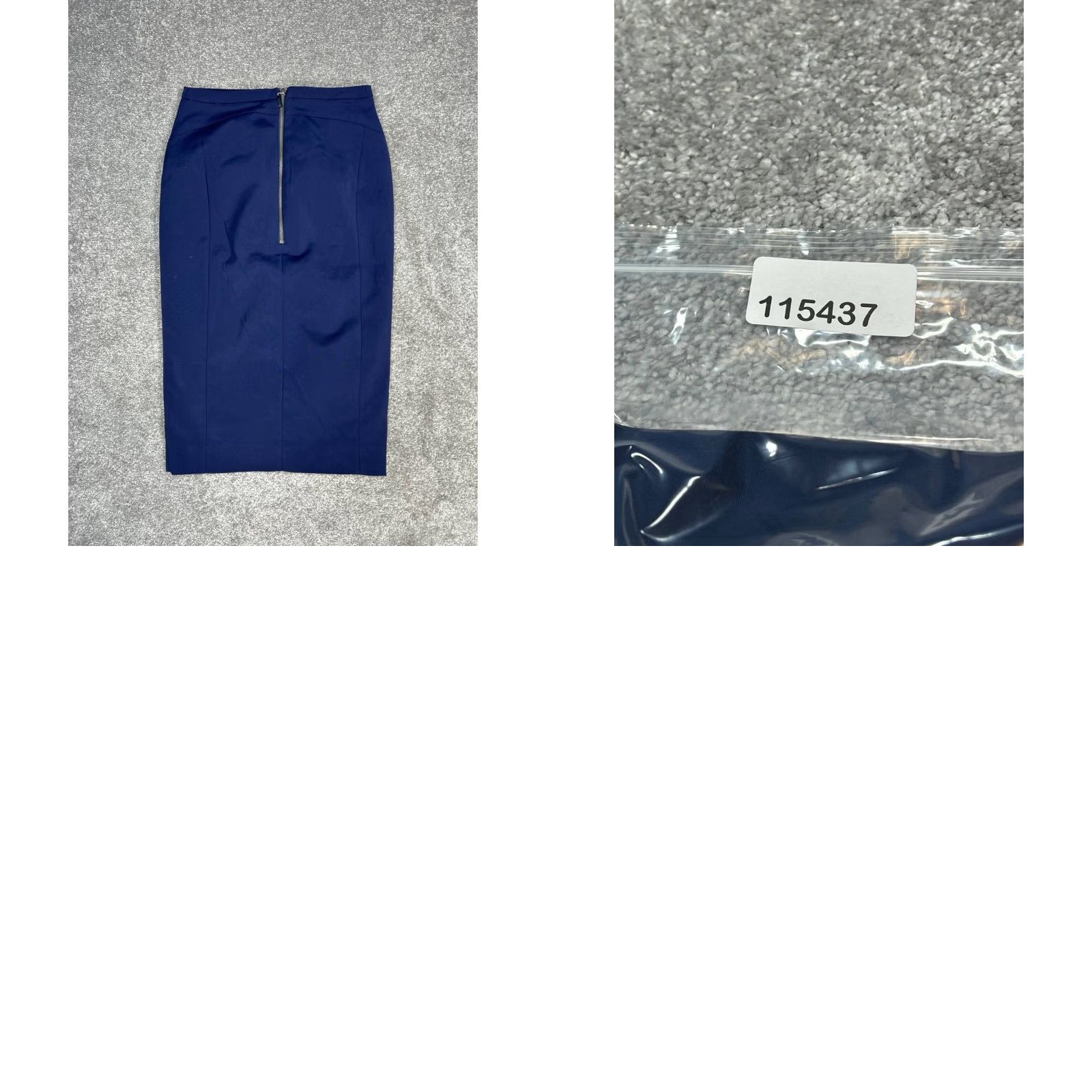 Vintage VINTAGE LK Bennett London SK Klaudia Pencil Skirt Womens 8 Blue Front Slit Back Zip Size 30" / US 8 / IT 44 - 8 Thumbnail