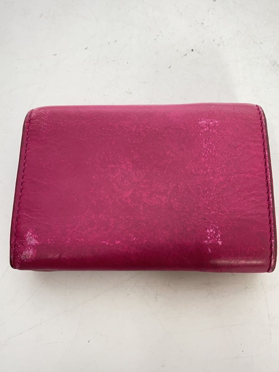 Balenciaga Balenciaga Gris Acier Fonce Leather Bi-Fold Wallet Pink Size ONE SIZE - 2 Thumbnail