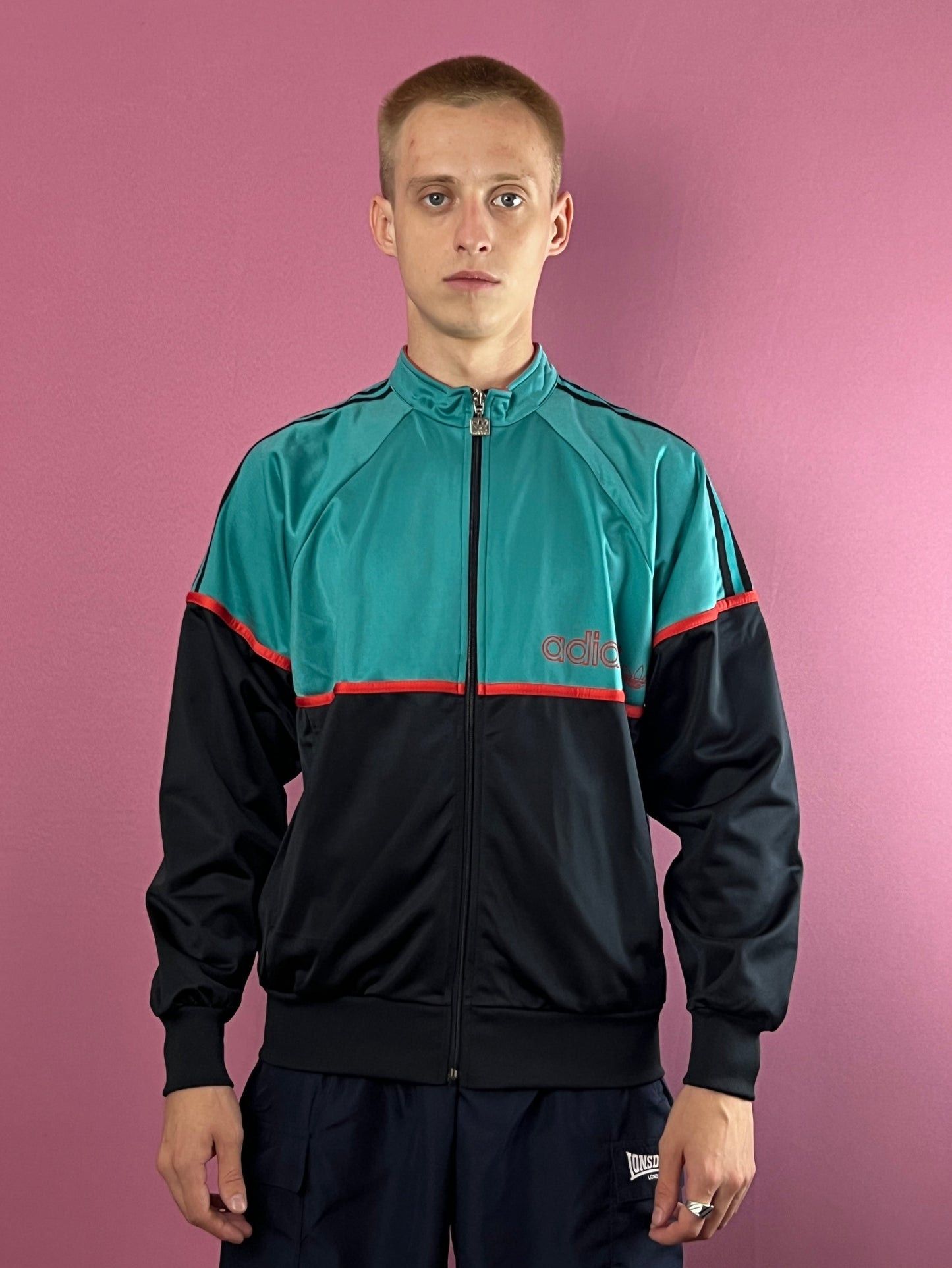 Adidas × Vintage 80s Adidas Vintage Men's Track Jacket - M Size US M / EU 48-50 / 2 - 2 Thumbnail