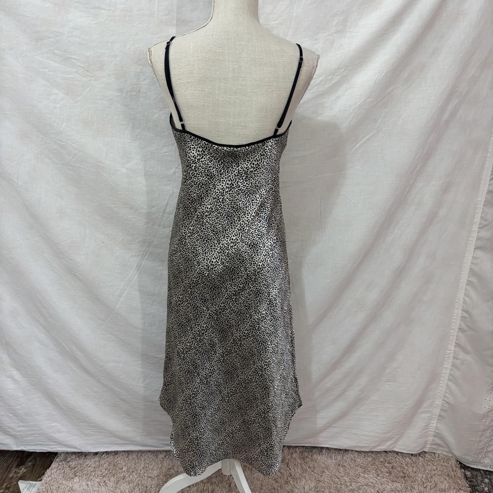 Other Vtg 90s satin leopard print lingerie gown sz small Size ONE SIZE - 3 Thumbnail