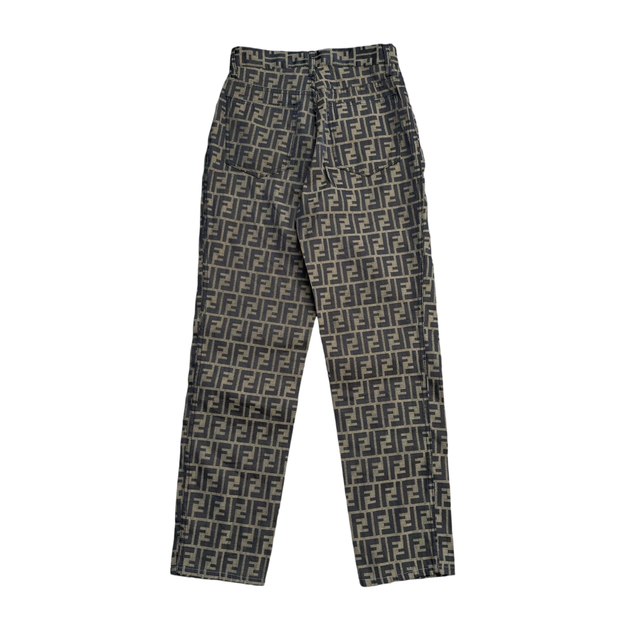 Fendi Vintage Fendi Zucca Jeans Size 28" / US 6 / IT 42 - 4 Thumbnail