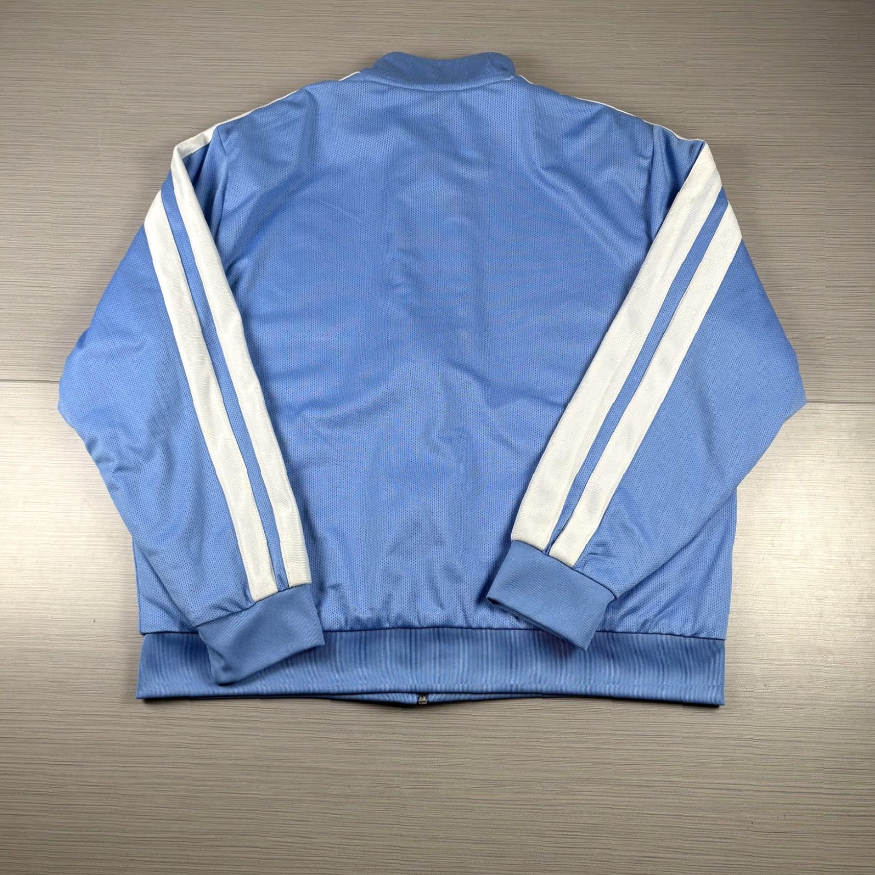 Starter Starter Jacket Mens Large Blue Mist Track Full Zip Retro Striped 100% Polyester Size US L / EU 52-54 / 3 - 6 Thumbnail