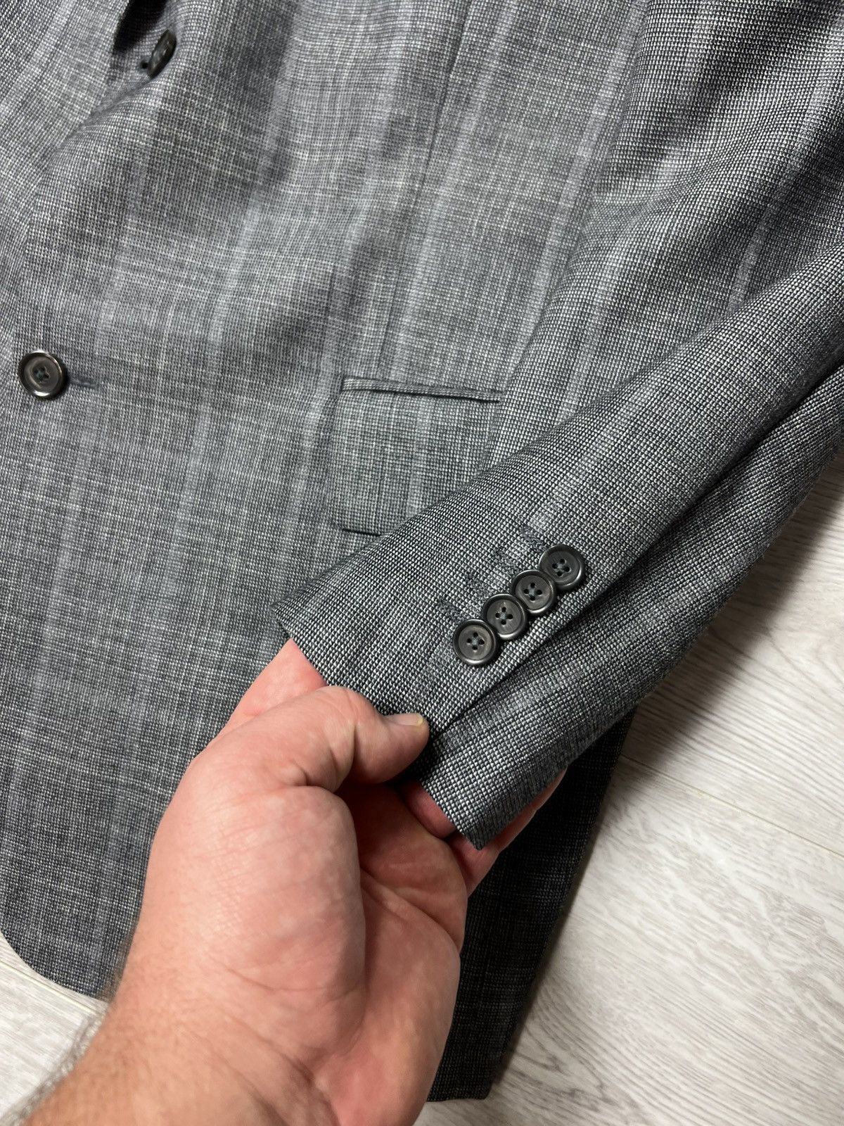 Burberry Burberry London K-Knopf Wool & Silk Blazer Jacket Size 50 Size 40R - 6 Thumbnail
