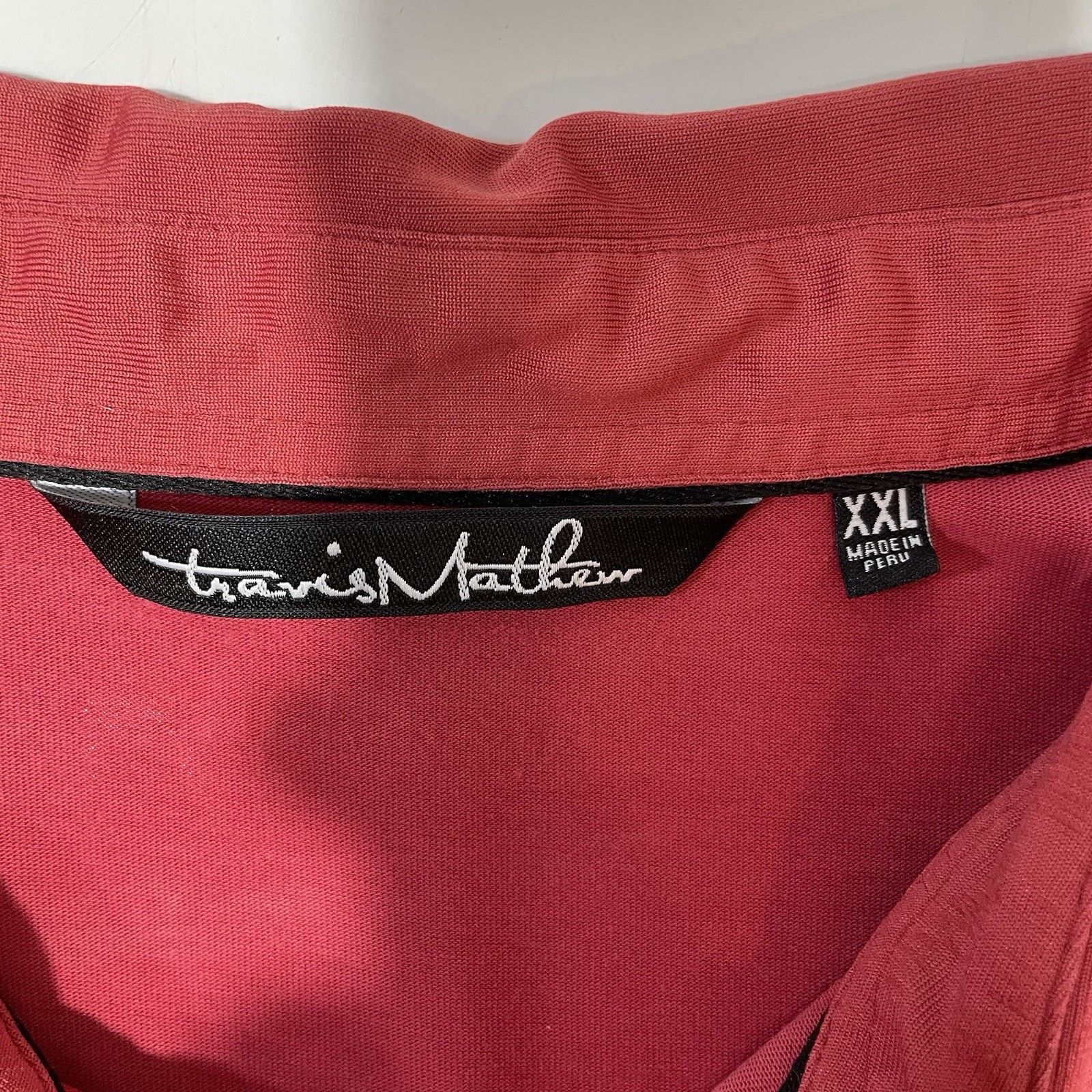 TravisMathew Travis Mathew Golf Polo Shirt Men’s XXL 2XL Red Logo Size US XXL / EU 58 / 5 - 3 Thumbnail