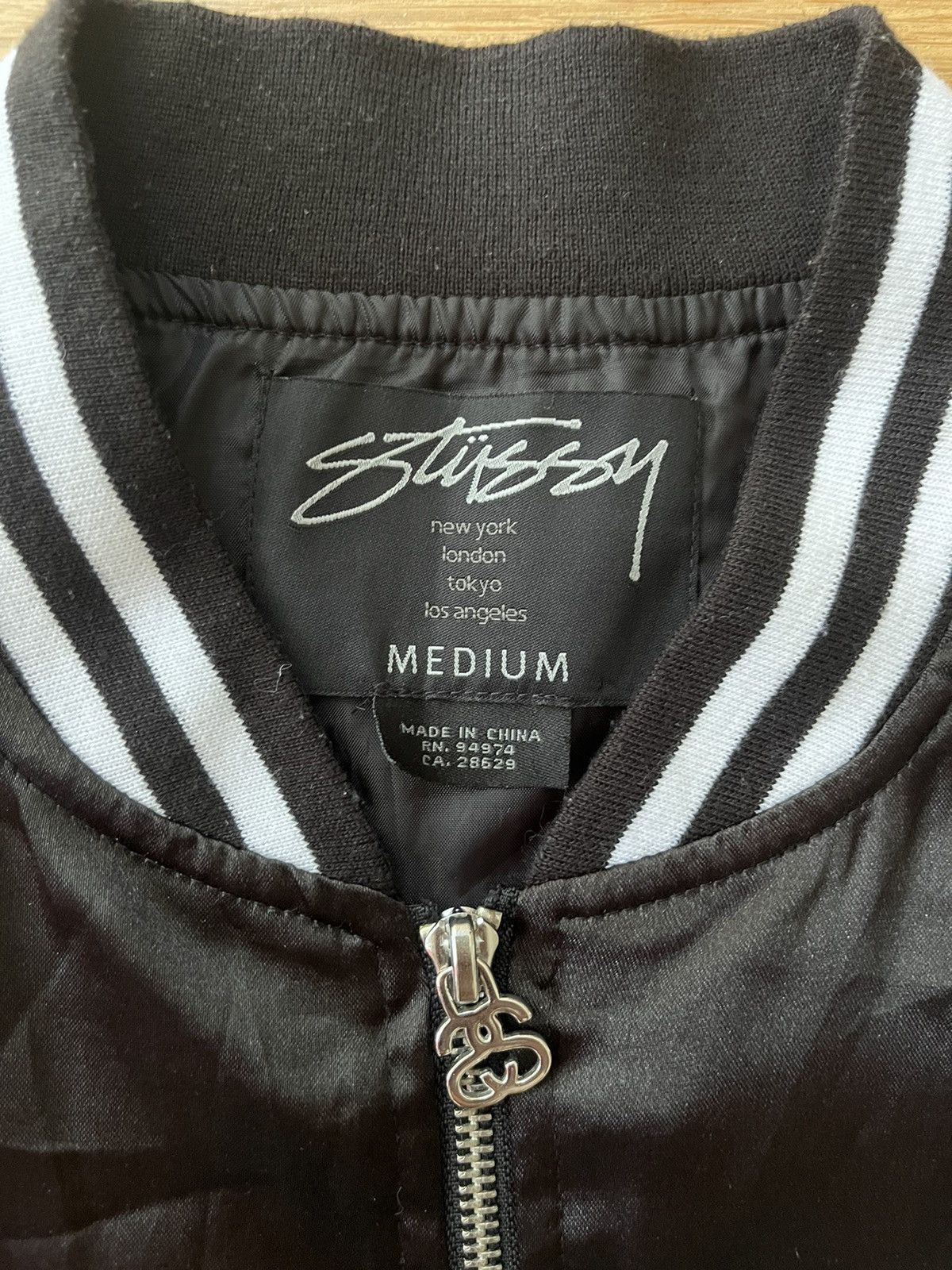 Stussy Stussy Double S Satin Women’s Jacket Size US M / EU 48-50 / 2 - 2 Thumbnail
