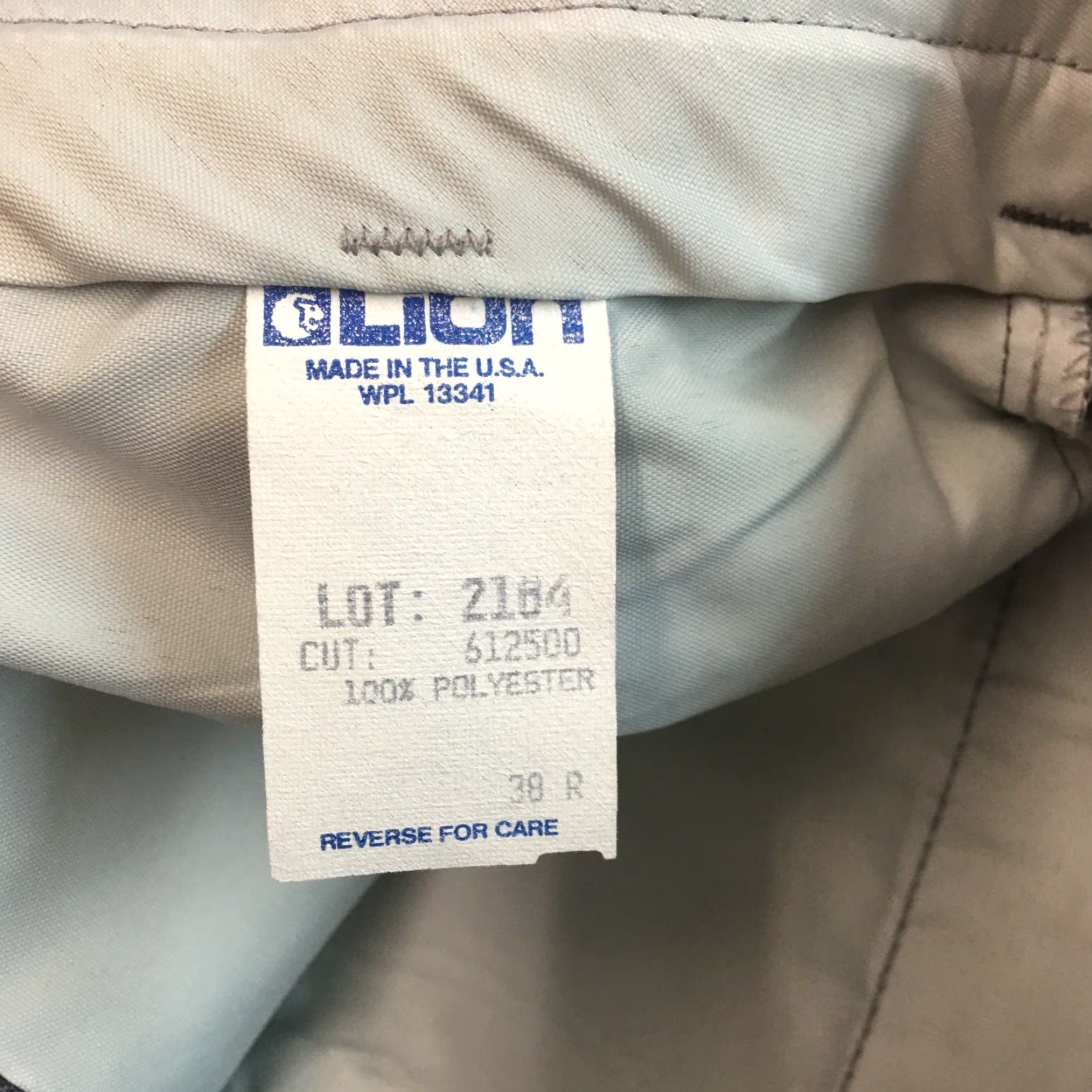 Vintage VINTAGE Lion Men's Dress Pants Size 38 High Rise Pleated Straight Gray 90s Men's Fashion Size US 38 / EU 54 - 7 Thumbnail