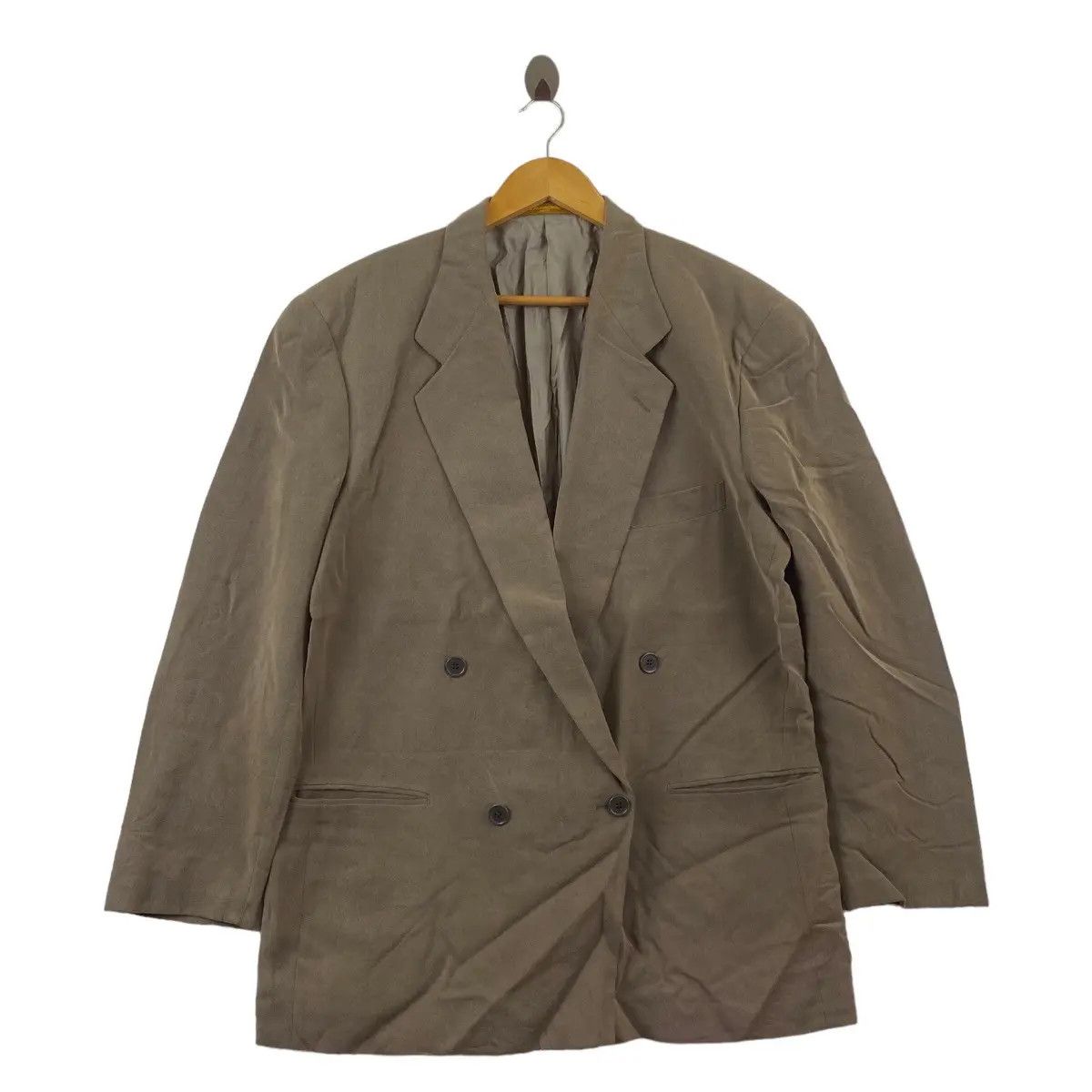 Lancel × Vintage Vintage LANCEL PARIS Double Breasted Peacoat Blazer Sport Size US M / EU 48-50 / 2 - 1 Thumbnail
