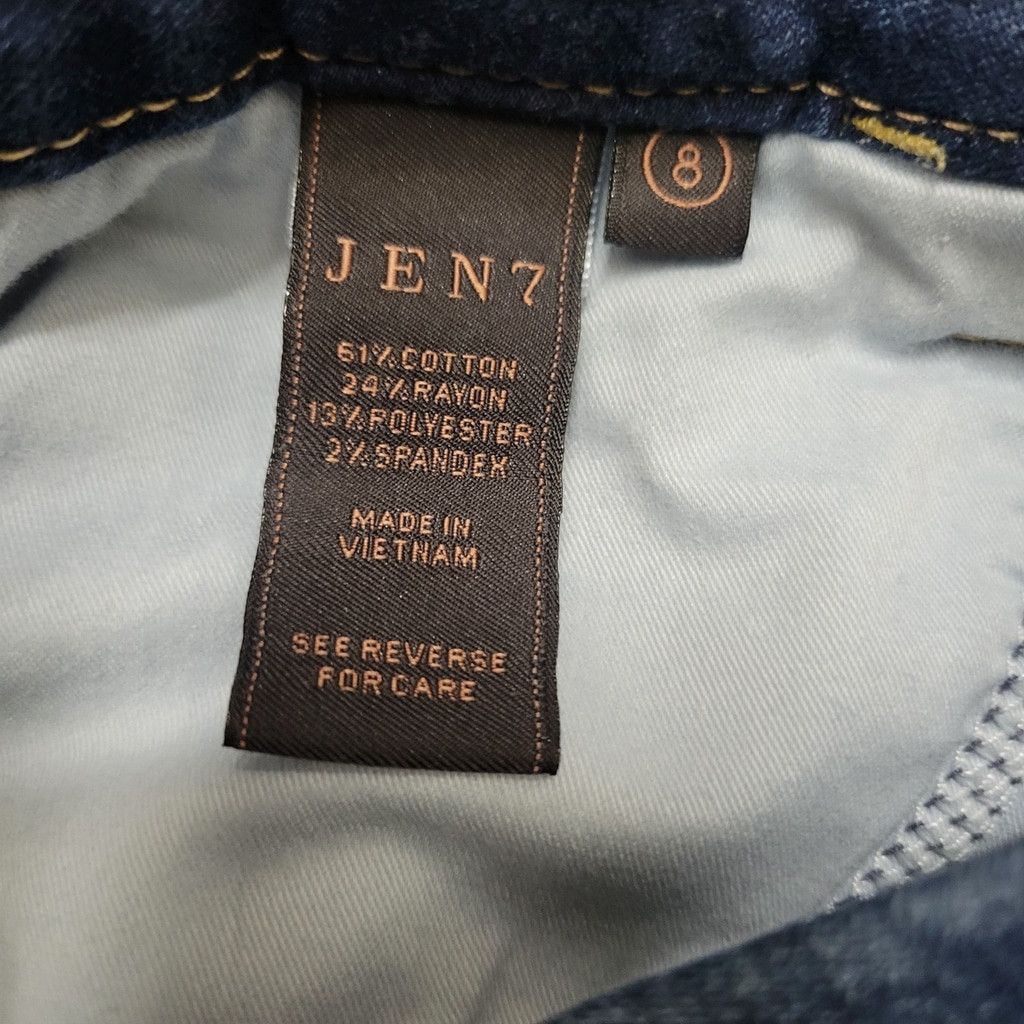 Jennifer Lopez Seven For All Mankind Jen7 Women's Medium Wash Blue Ankle Sk Size 30" / US 8 / IT 44 - 10 Thumbnail