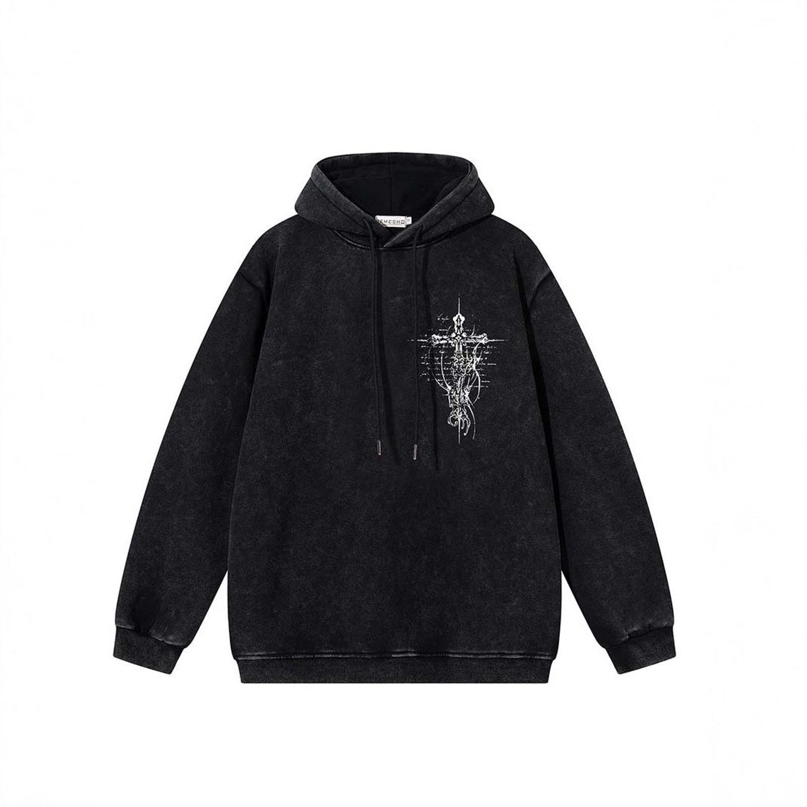 Japanese Brand Cross Gothic Oversized Hoodie, Streetwear Hoodie Size US M / EU 48-50 / 2 - 1 Thumbnail