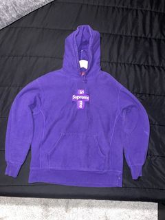 Supreme Cross Box Logo Purple | Grailed