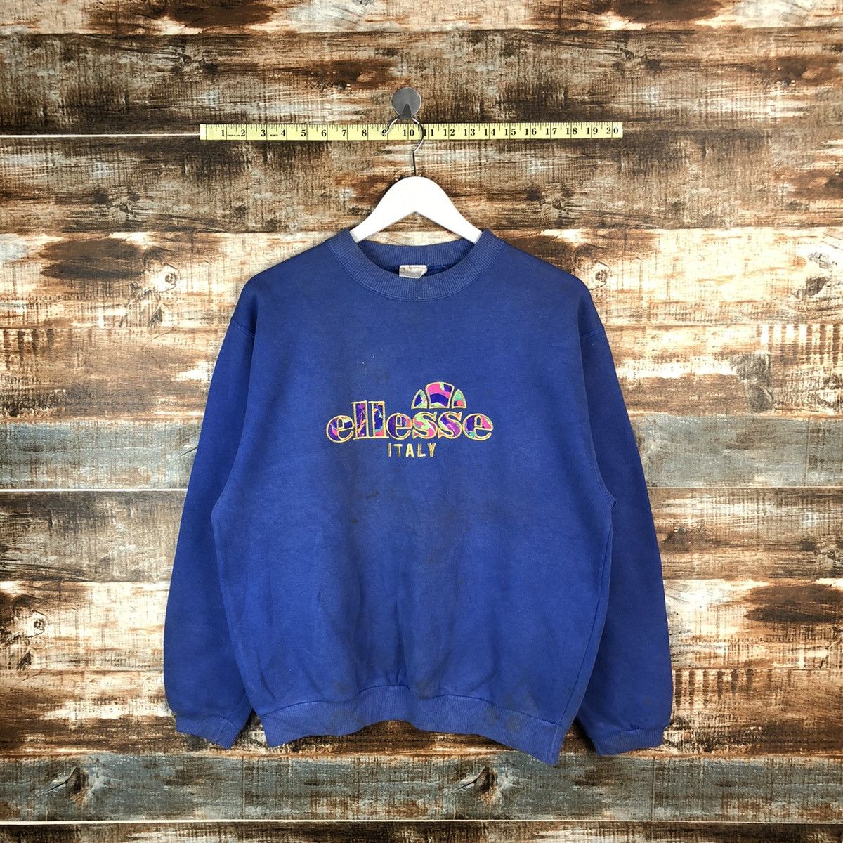 Ellesse Ellese Italy Blue vintage Sweatshirt #A1387 Size US S / EU 44-46 / 1 - 1 Thumbnail