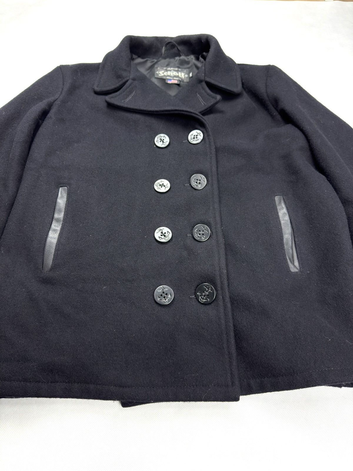 Schott Vintage Schott Peacoat Navy Military USA Made 2XL Size US XXL / EU 58 / 5 - 4 Thumbnail