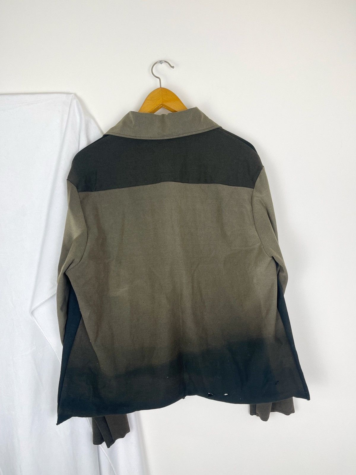 Chorley Insane Chorley Sun Faded Ribbed Knit Button Up Shirt Cotton Size US L / EU 52-54 / 3 - 5 Thumbnail