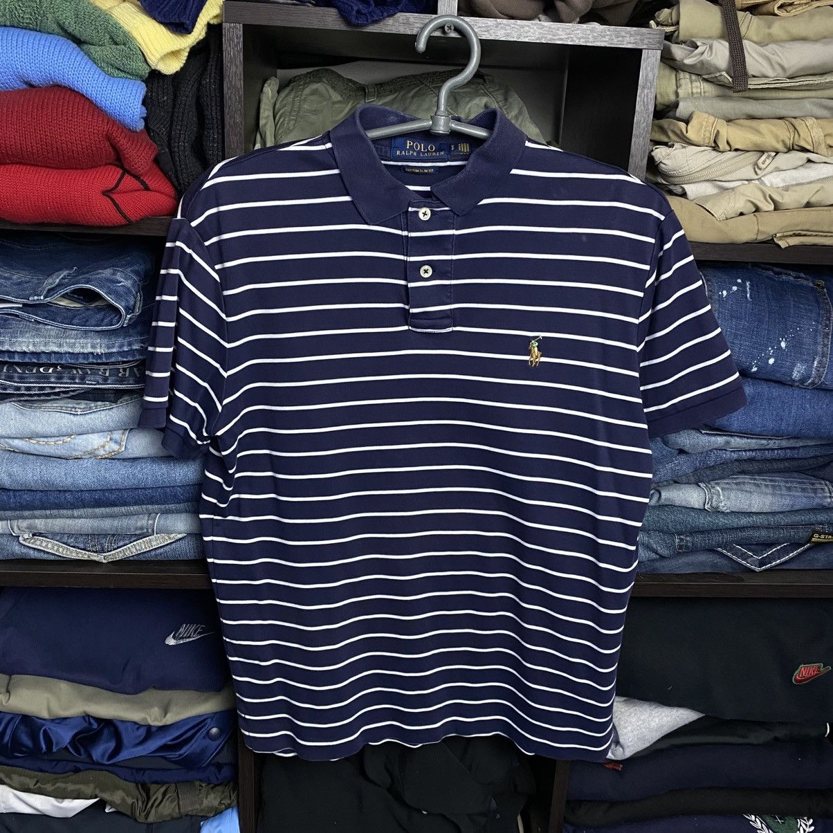 Polo Ralph Lauren Luxury Polo Ralph Lauren Small pong multicolored y2k polo Size US S / EU 44-46 / 1 - 1 Thumbnail