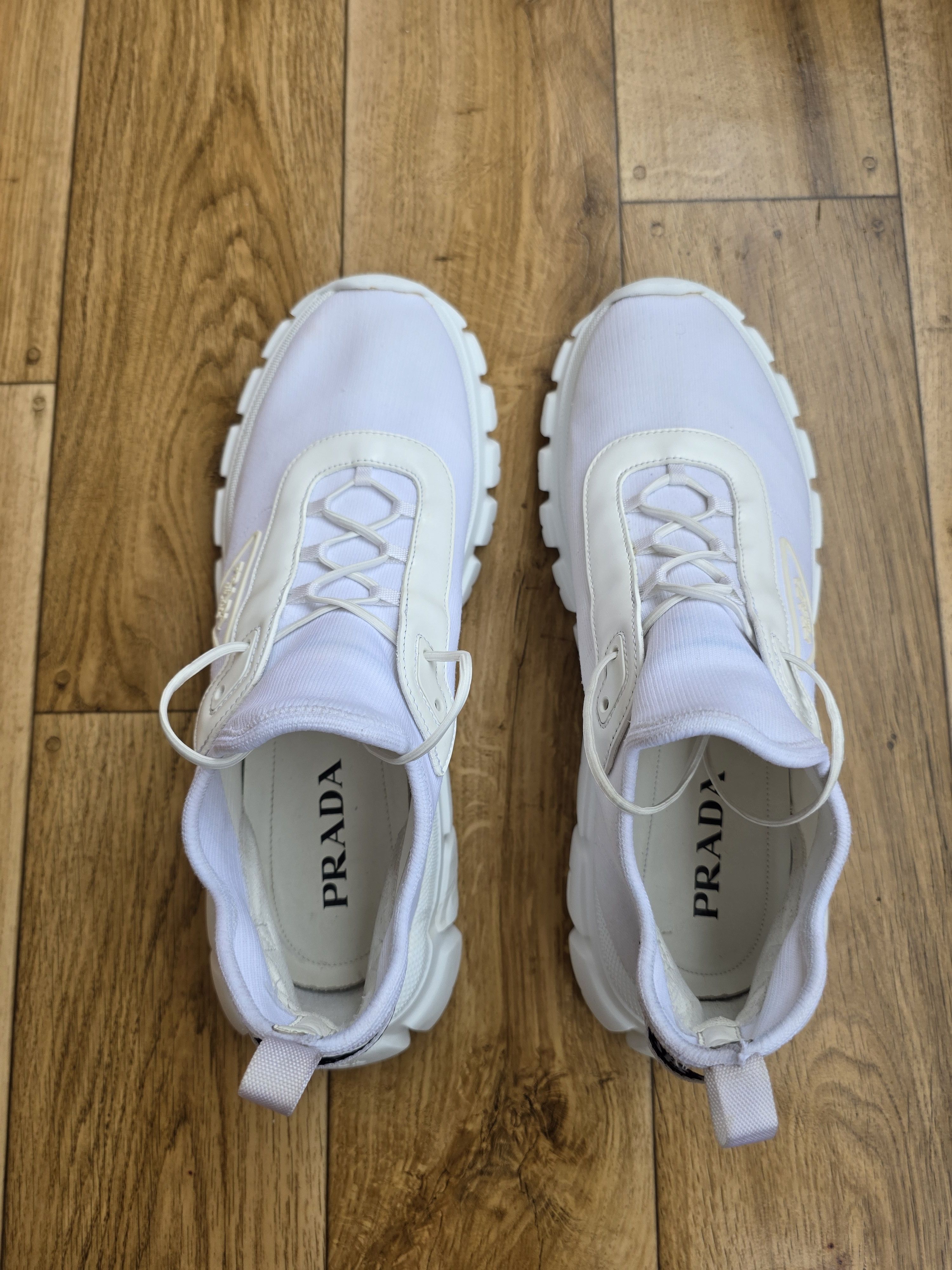 Prada Prada Low Top White Men Sneakers Size US 12 / EU 45 - 7 Thumbnail