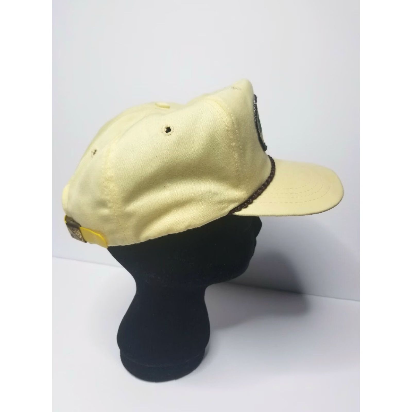 Vintage Vintage Derby Cap Agrico Hat Baseball Snapback Trucker Dad Fertilizer USA Workwear Men Adjustable Yellow 80s 90s American Pattern Solid Hats Size ONE SIZE - 2 Thumbnail