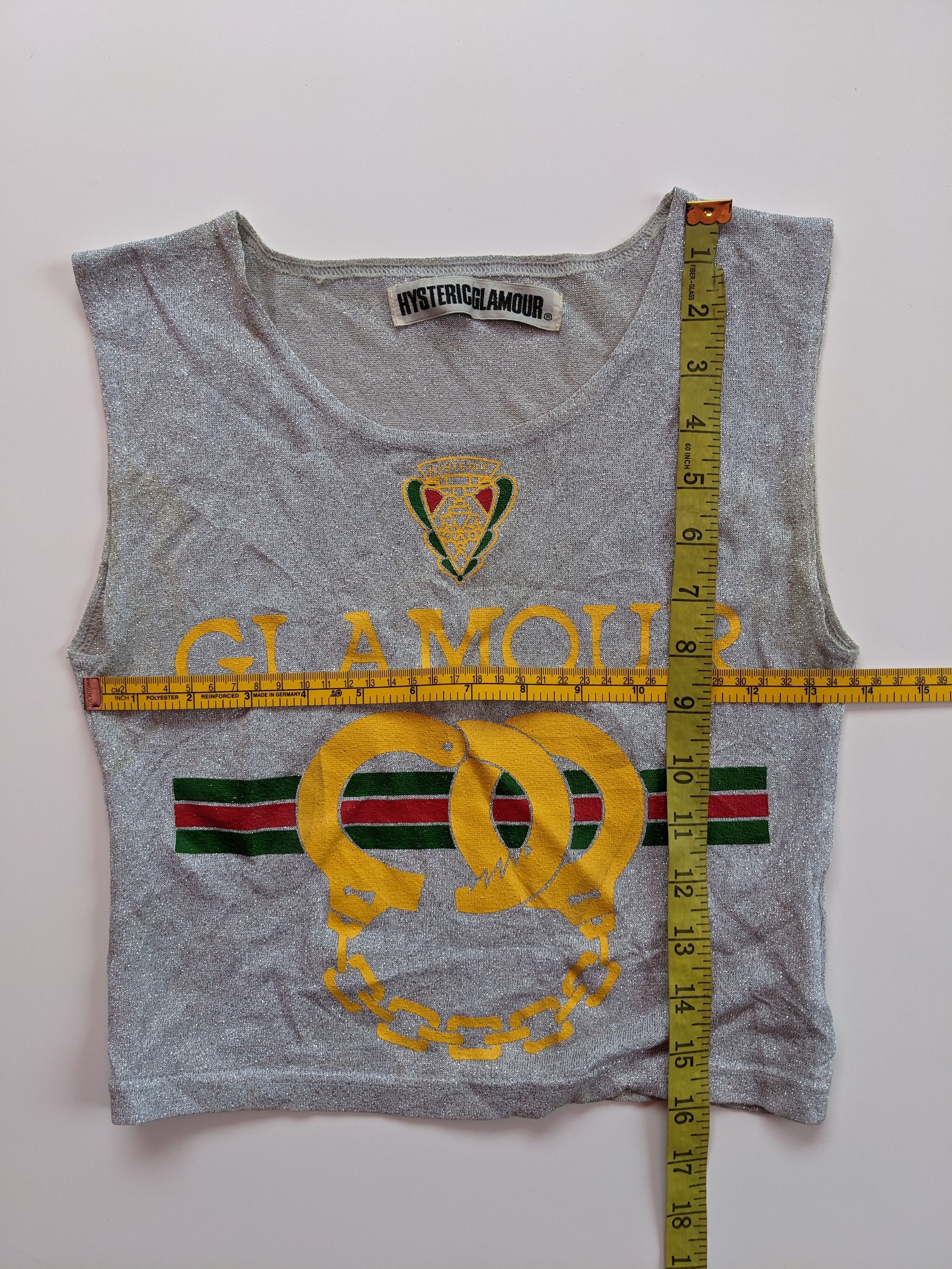 Hysteric Glamour × Vintage Vintage Hysteric Glamour Glam parody Gucci crop top Size S / US 4 / IT 40 - 5 Thumbnail
