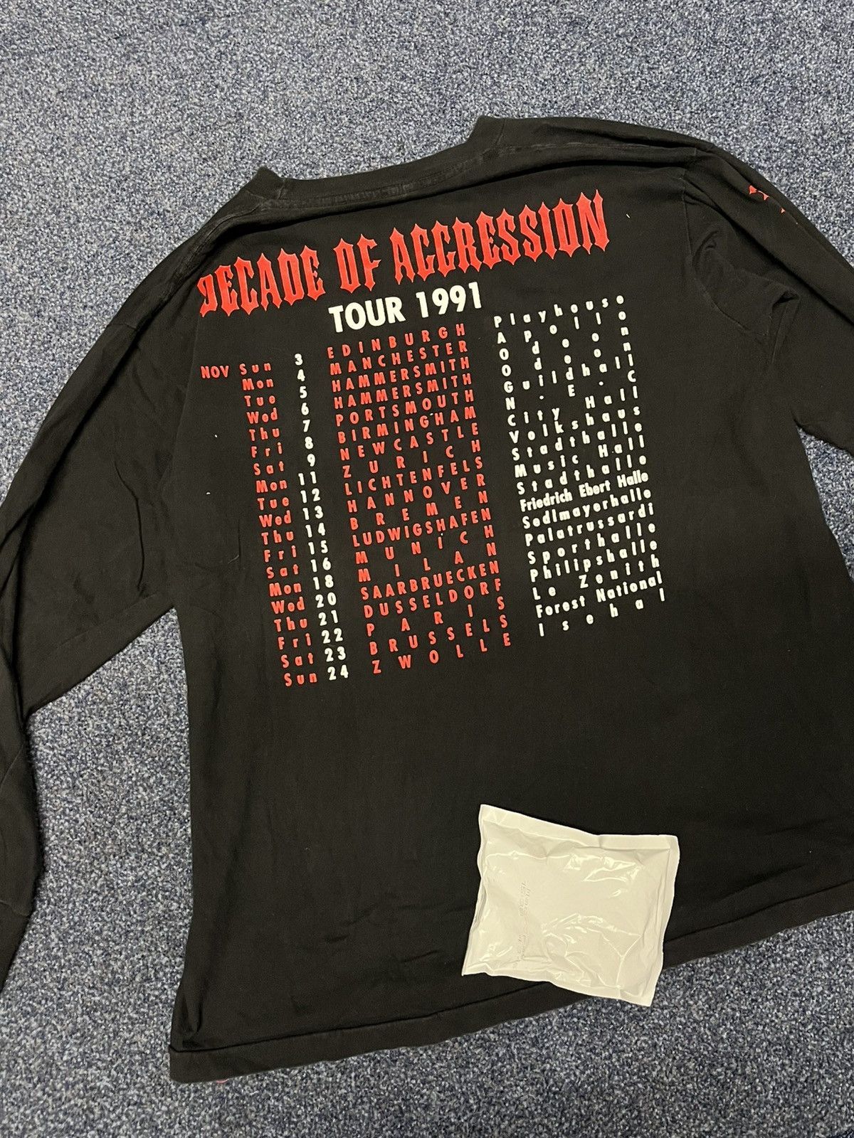 Slayer × Vintage Slayer Clash of the Titans Tour 1991 Long sleeve Size US L / EU 52-54 / 3 - 2 Thumbnail