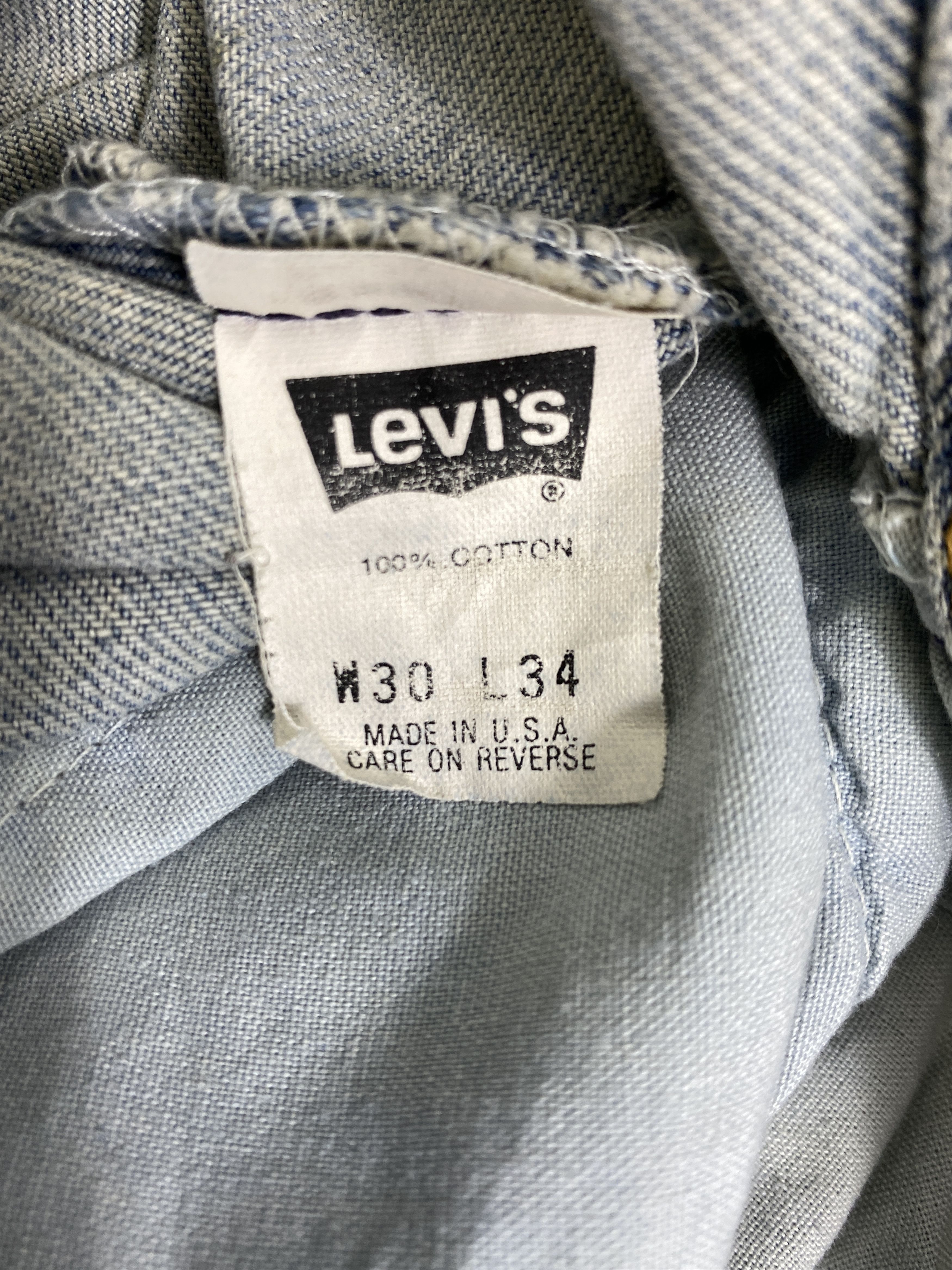 Levi's Light Blue Wash Vintage Levis 501 USA 30x27.5 - JN3170 Size US 30 / EU 46 - 9 Thumbnail