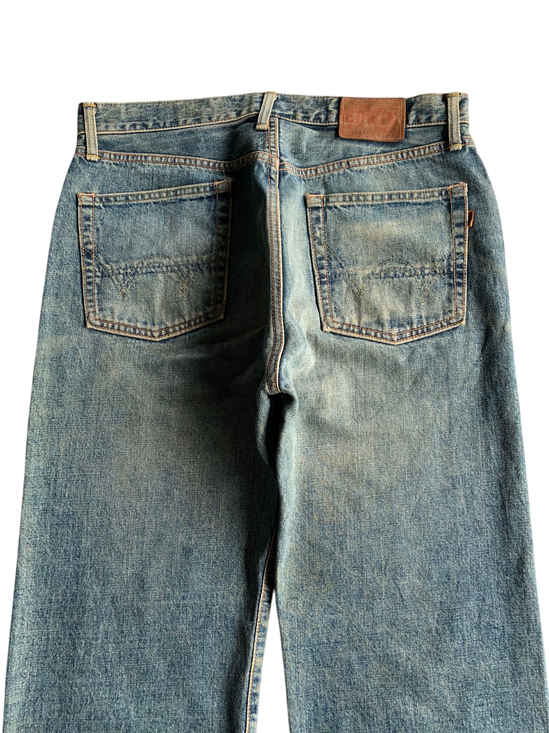 Japanese Brand × Kapital × Vintage VINTAGE EDWIN 505XX SELVEDGE RUSTY DISTRESSED DENIM Size US 34 / EU 50 - 8 Thumbnail