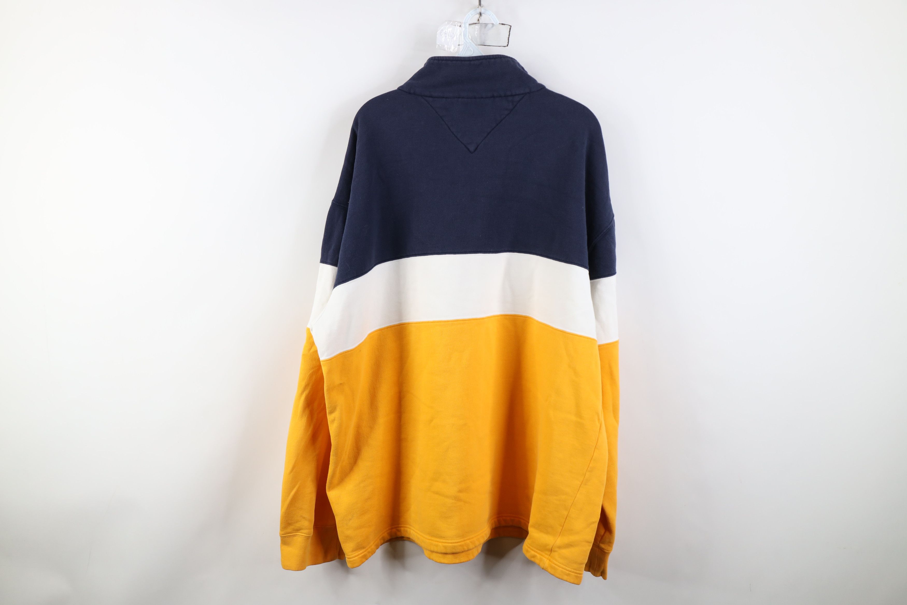 Tommy Hilfiger Vintage 90s Tommy Hilfiger Block 1/4 Half Zip Sweatshirt Size US XXL / EU 58 / 5 - 12 Thumbnail