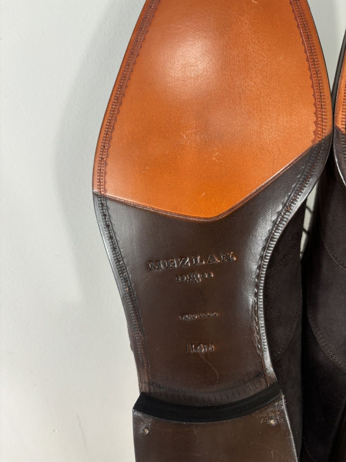 Mezlan Mezlan Hoffman Men’s NEW Brown Suede Leather Dress Shoes Size US 14 / EU 47 - 18 Thumbnail