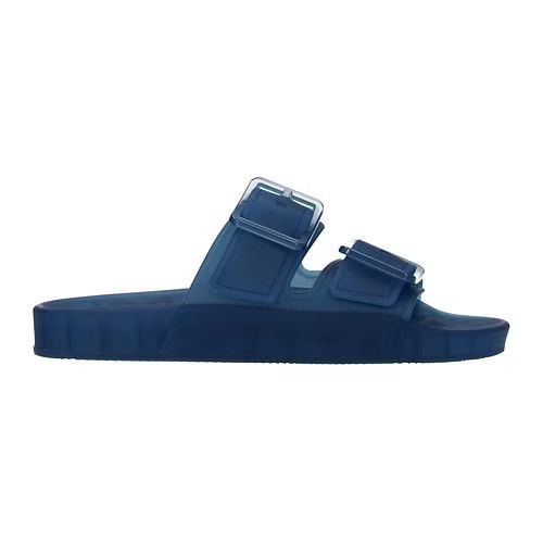 image of Balenciaga Ob1O1E0224 Slippers In Blue / Transparent in Blue/Transparent, Men's (Size 12)